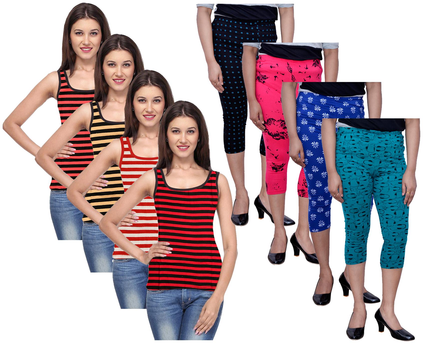 

Kavya Women Printed Regular capri - Multi