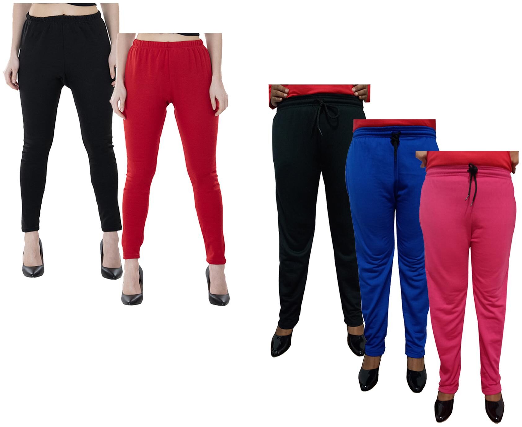 

Kavya Women Regular fit Fleece Solid Track pants - Multi