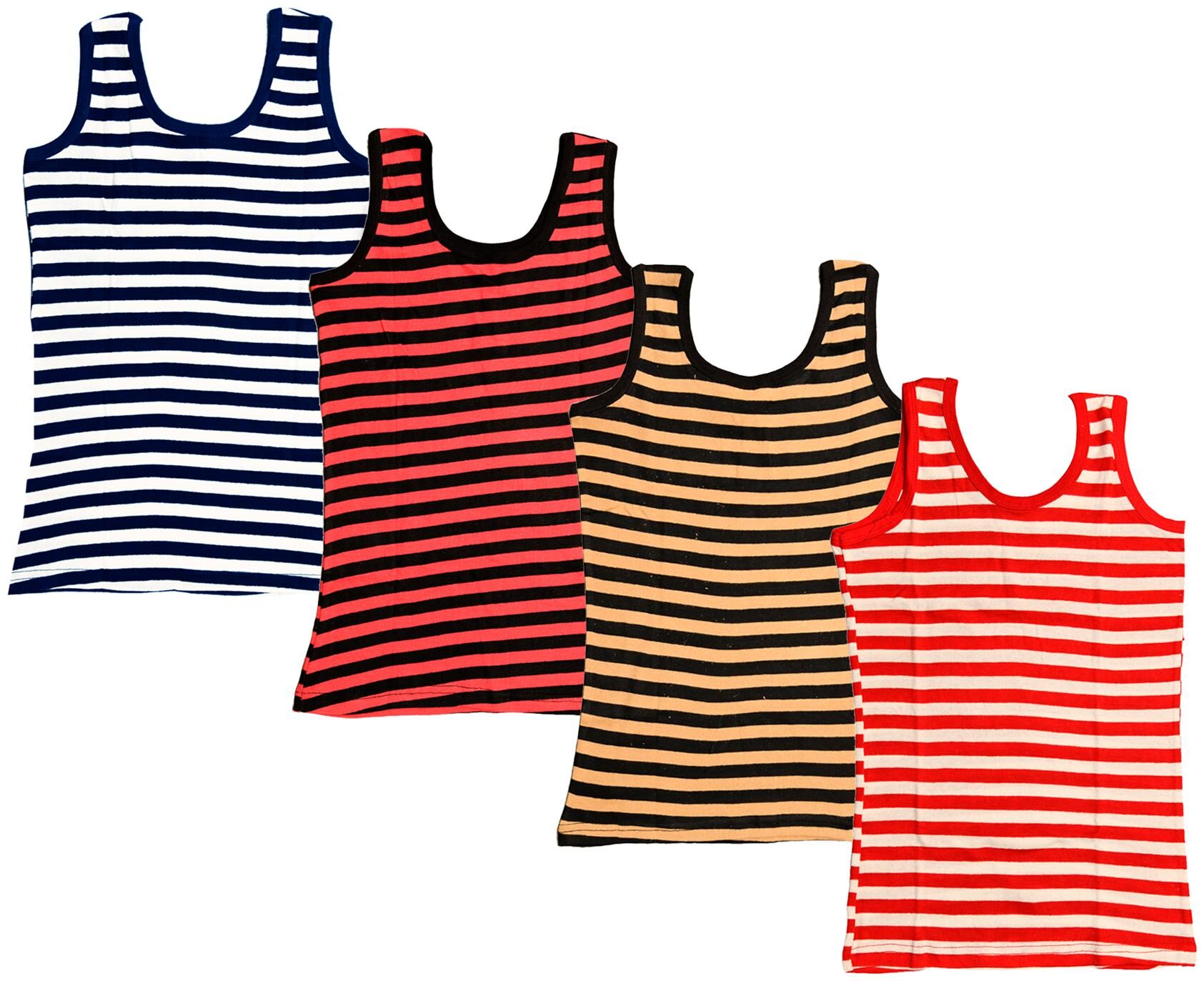 

Kavya Women Multi Regular fit U neck Cotton Tank top