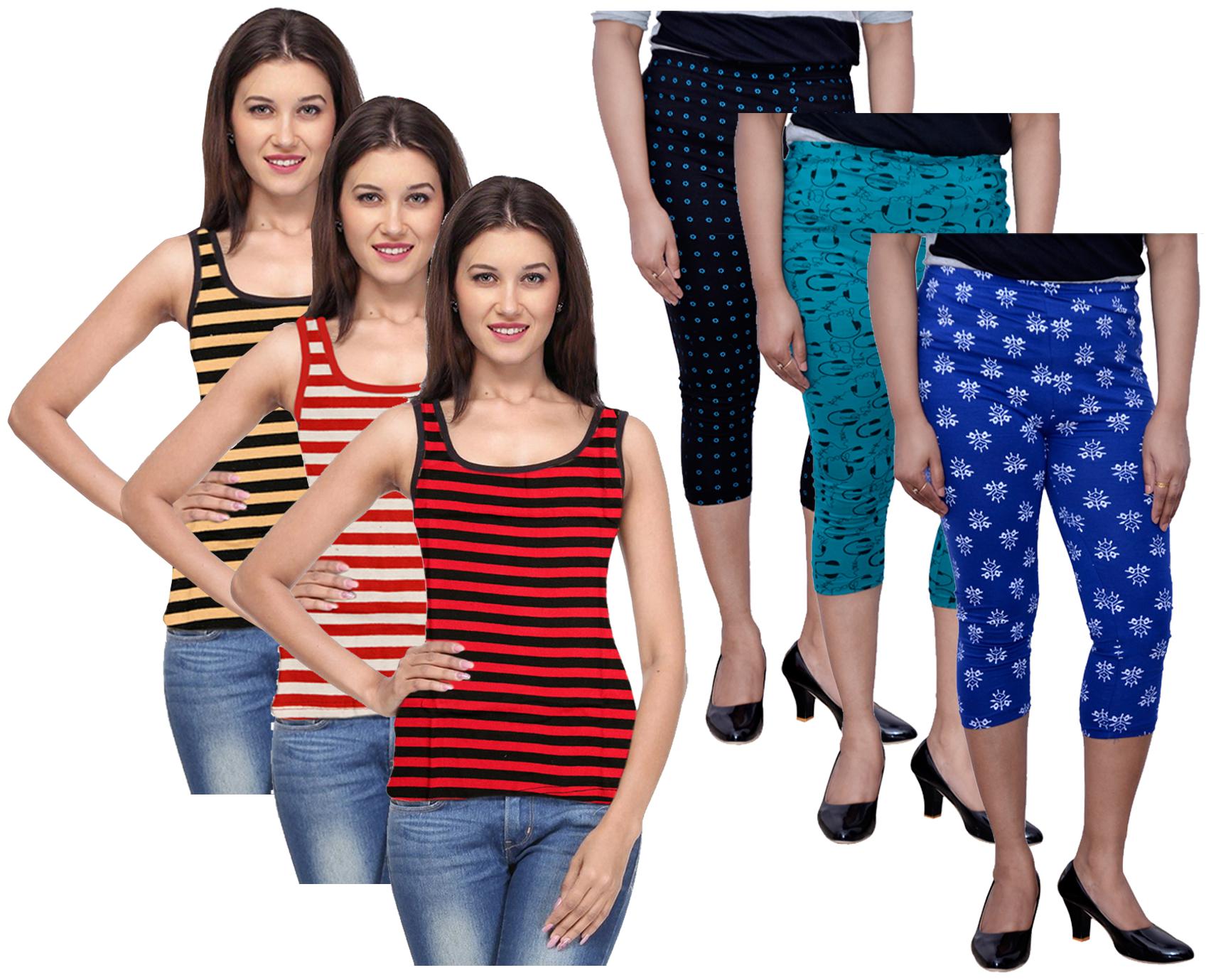 

Kavya Women Printed Regular capri - Multi