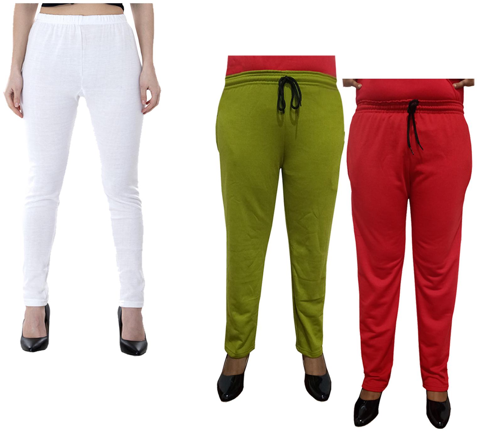 

Kavya Women Regular fit Fleece Solid Track pants - Multi