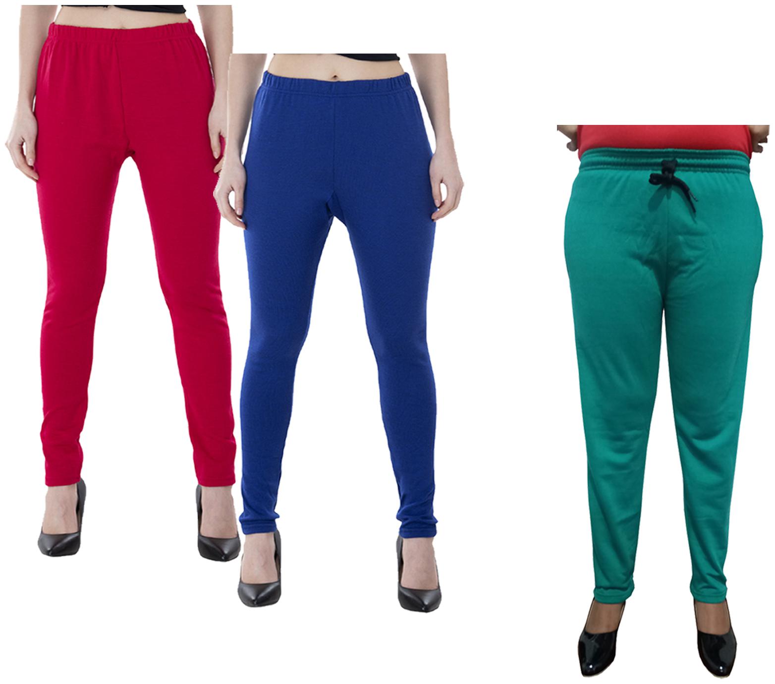 

Kavya Women Regular fit Fleece Solid Track pants - Multi