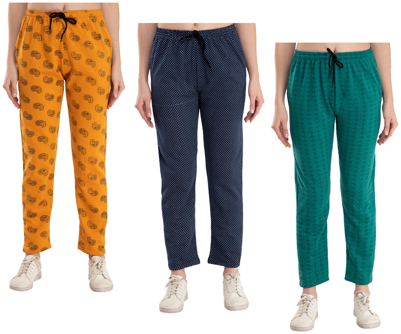 

Kavya Women Regular fit Fleece Printed Track pants - Multi
