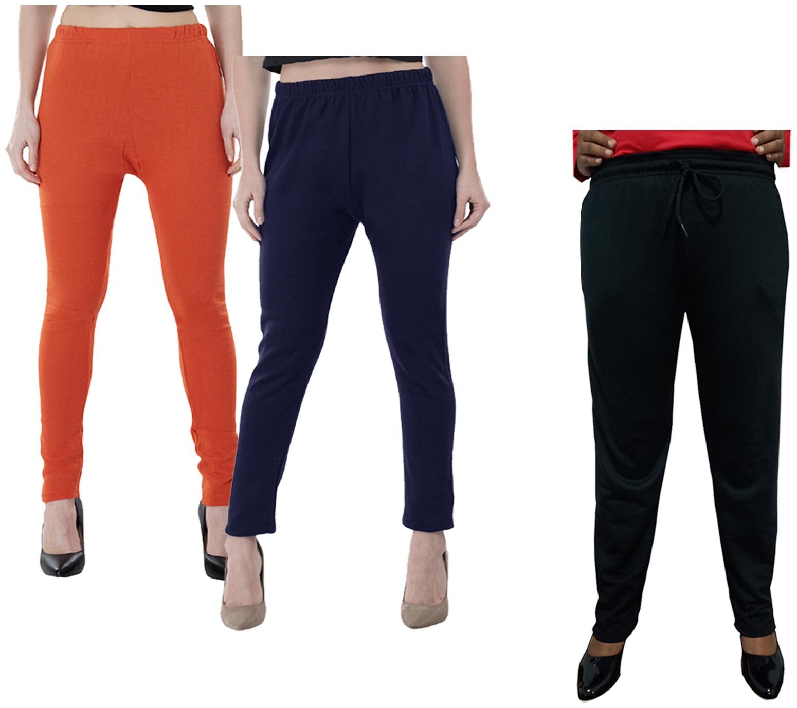 

Kavya Women Regular fit Fleece Solid Track pants - Multi