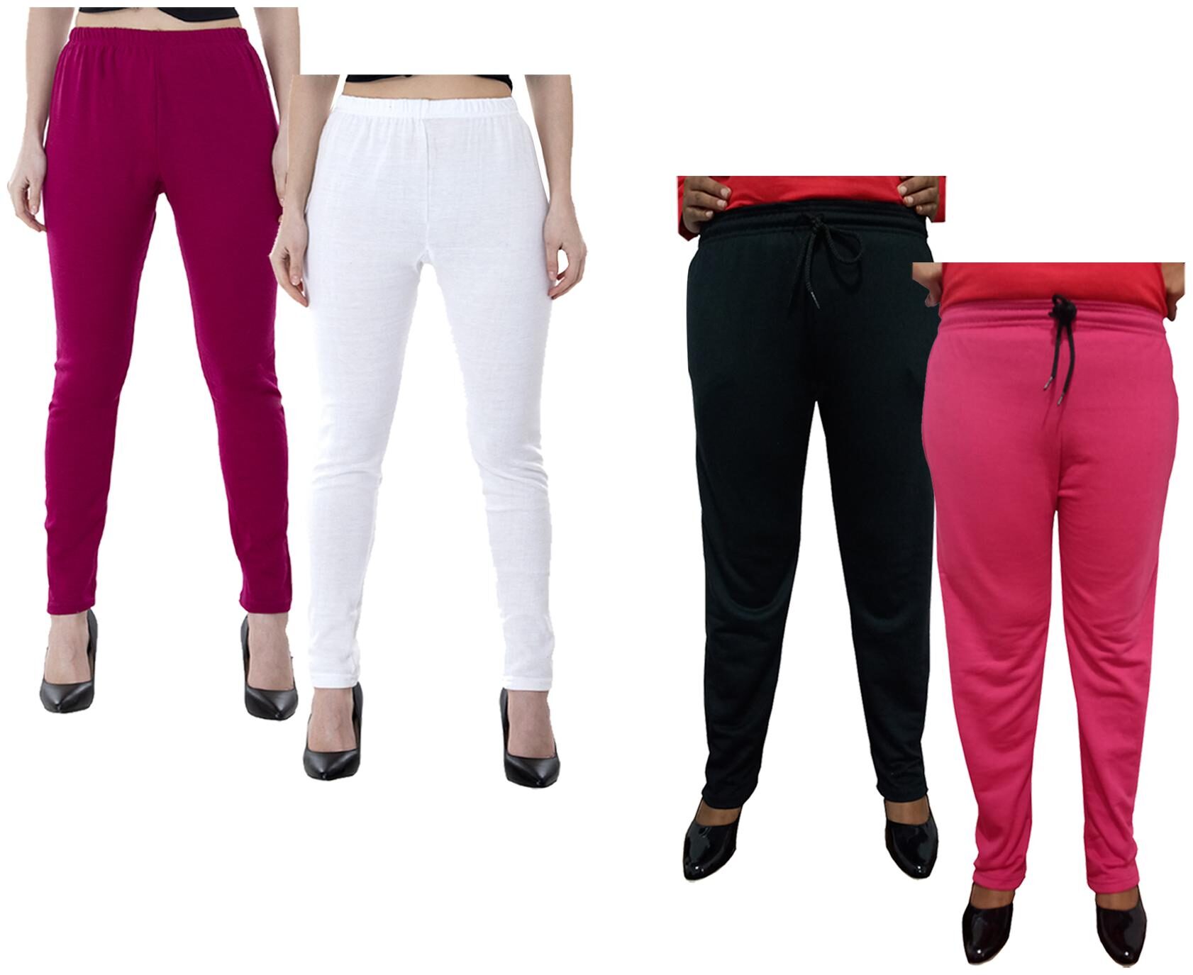 

Kavya Women Regular fit Fleece Solid Track pants - Multi