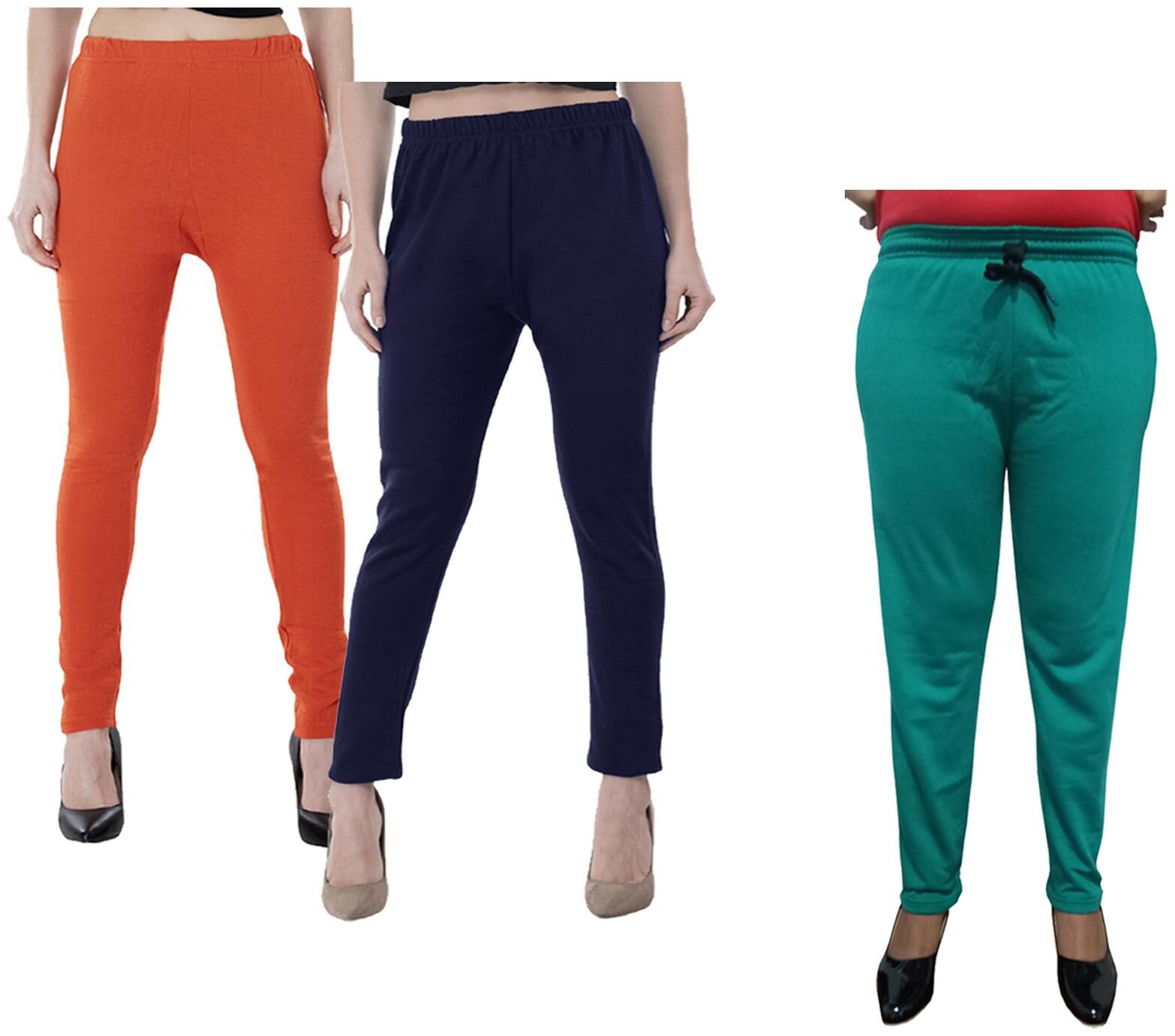 

Kavya Women Regular fit Fleece Solid Track pants - Multi