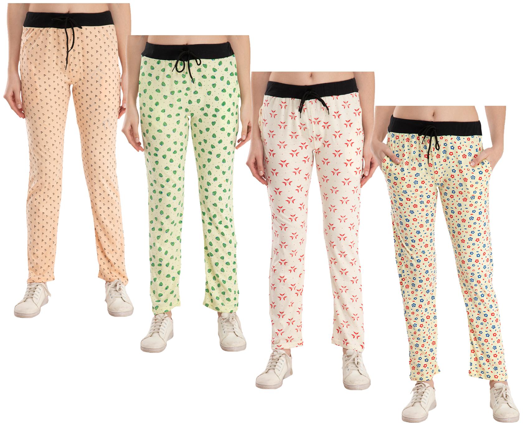 

Kavya Women Regular fit Cotton Printed Track pants - Multi