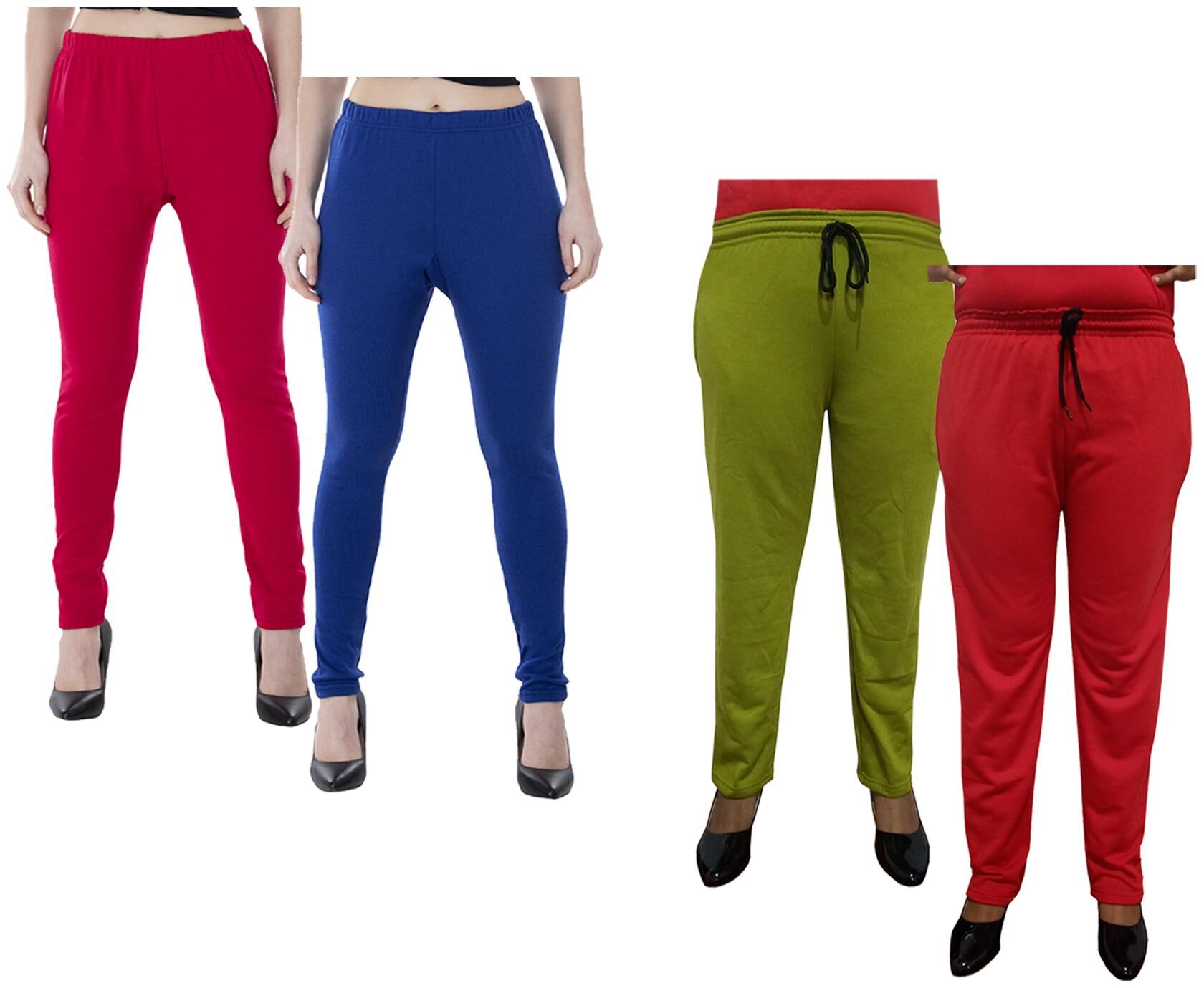 

Kavya Women Regular fit Fleece Solid Track pants - Multi