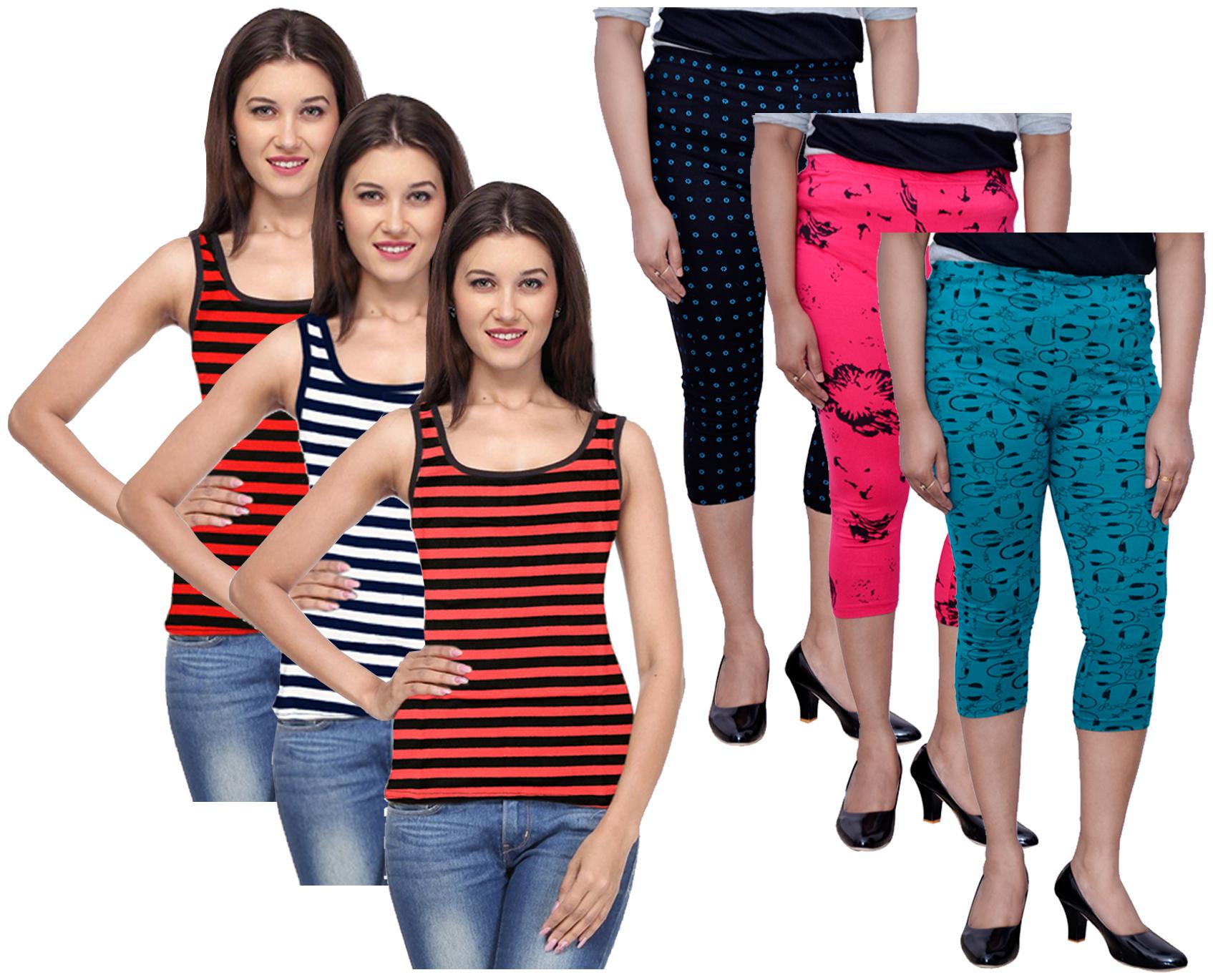 

Kavya Women Printed Regular capri - Multi