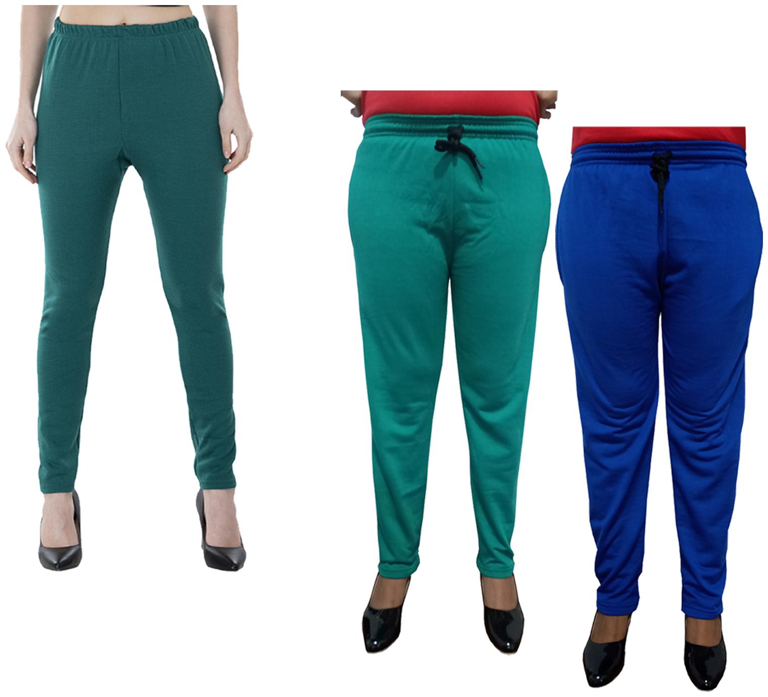 

Kavya Women Regular fit Fleece Solid Track pants - Multi