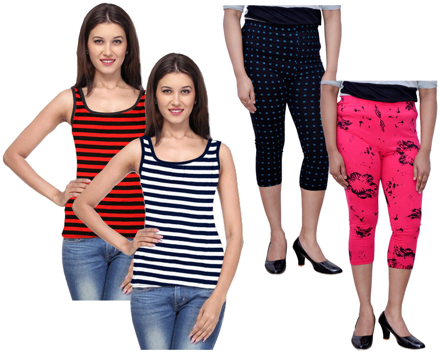 

Kavya Women Printed Regular capri - Multi