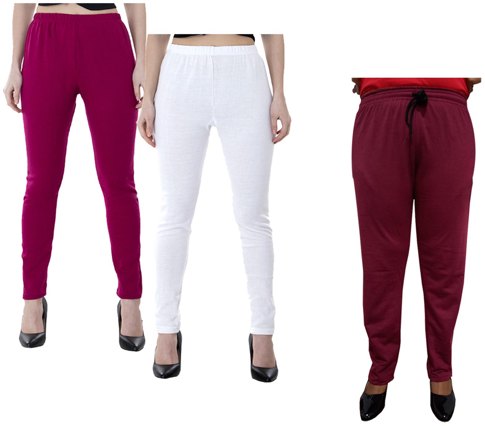 

Kavya Women Regular fit Fleece Solid Track pants - Multi
