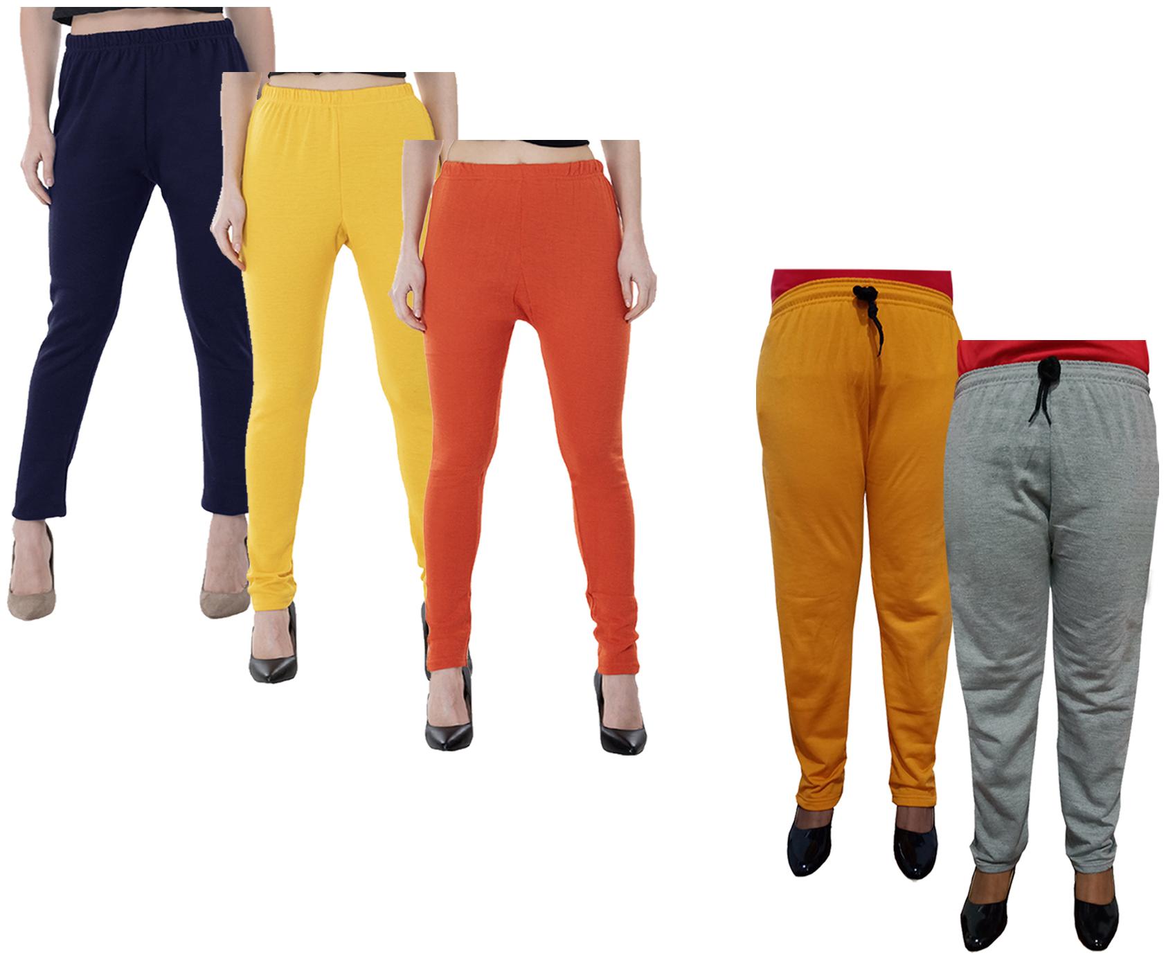 

Kavya Women Regular fit Fleece Solid Track pants - Multi
