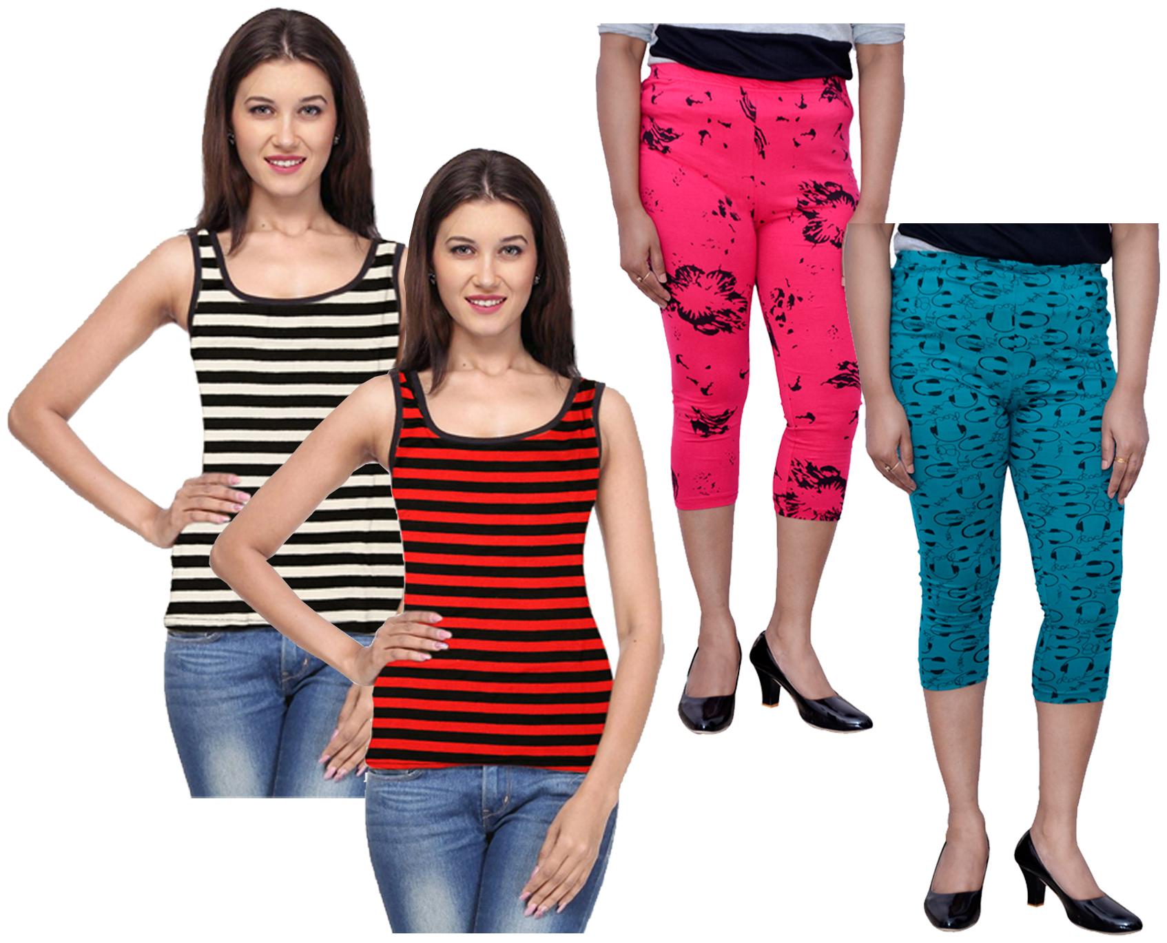 

Kavya Women Printed Regular capri - Multi
