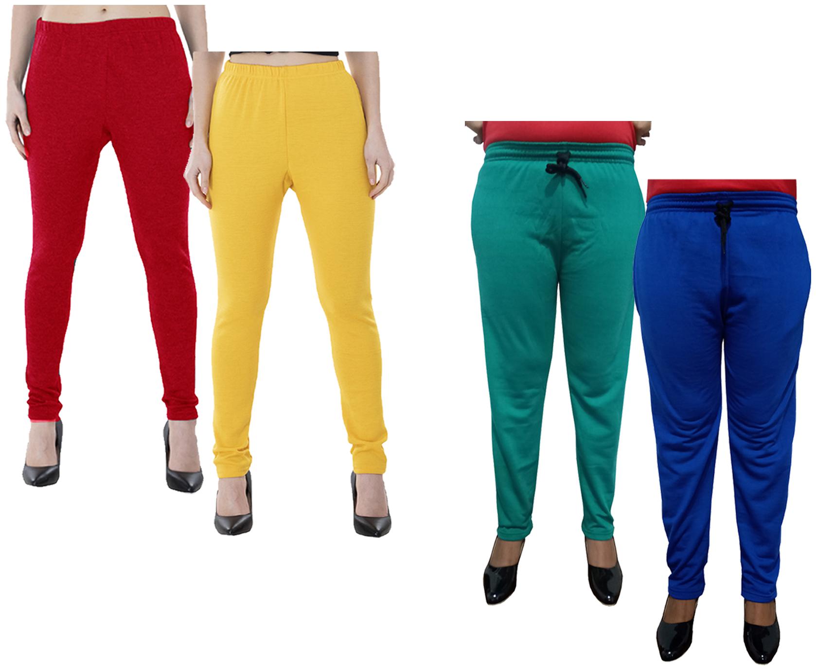 

Kavya Women Regular fit Fleece Solid Track pants - Multi