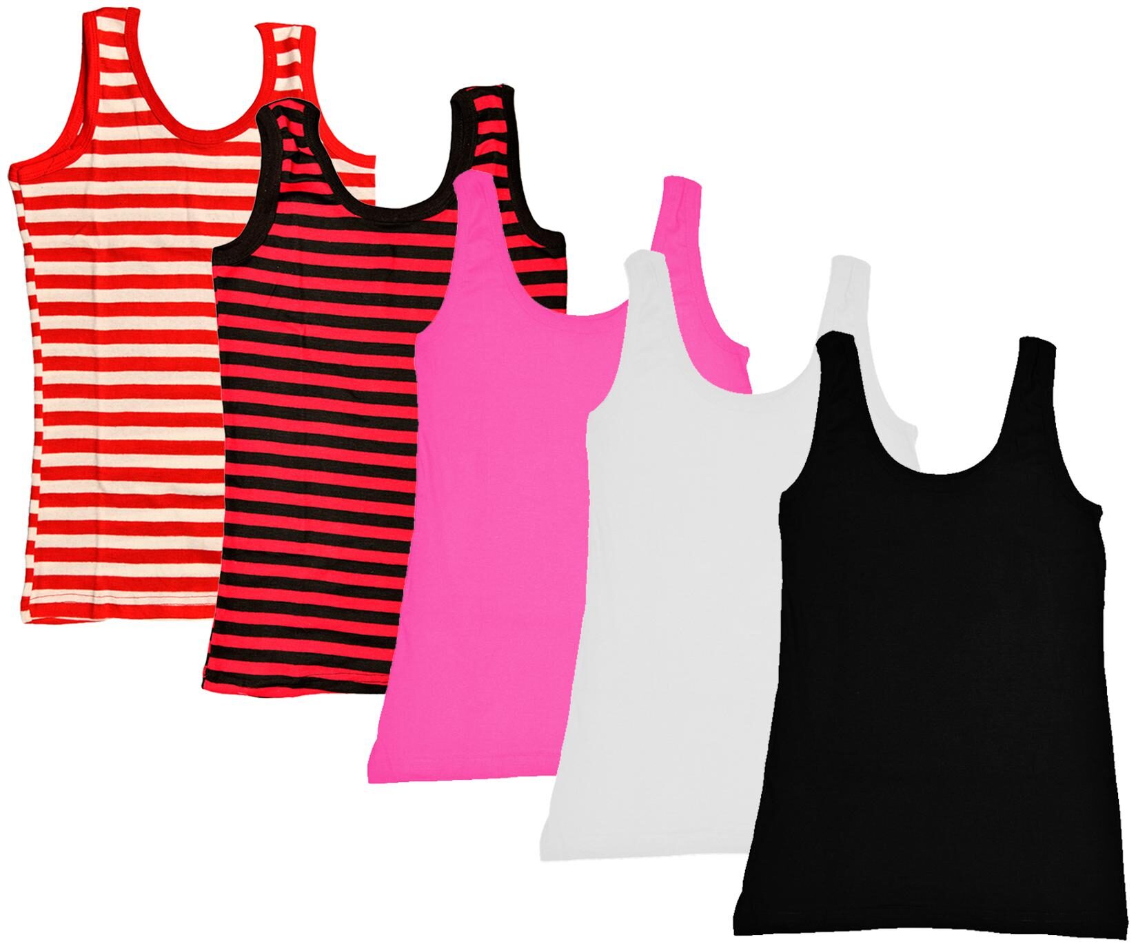 

Kavya Women Multi Regular fit U neck Cotton Tank top