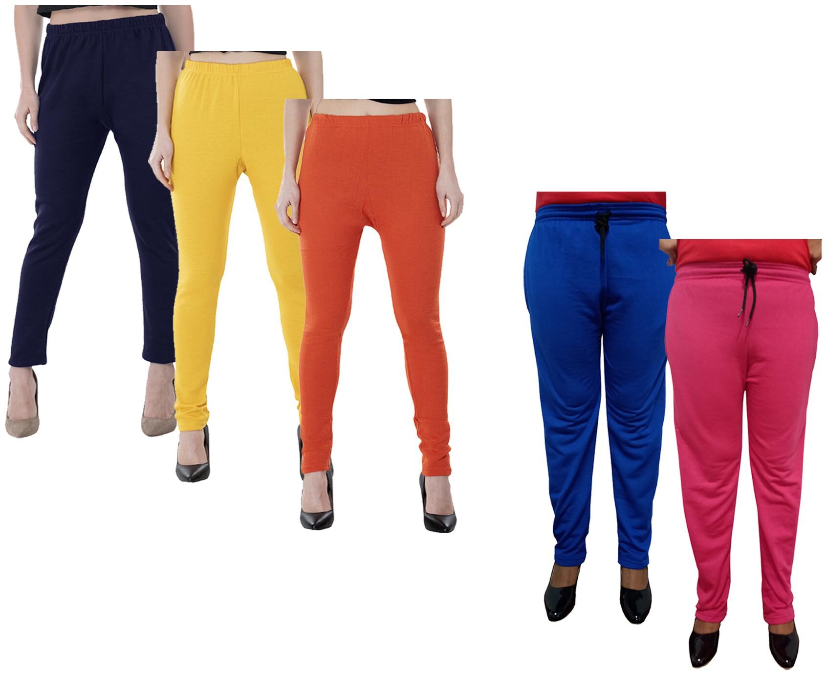 

Kavya Women Regular fit Fleece Solid Track pants - Multi