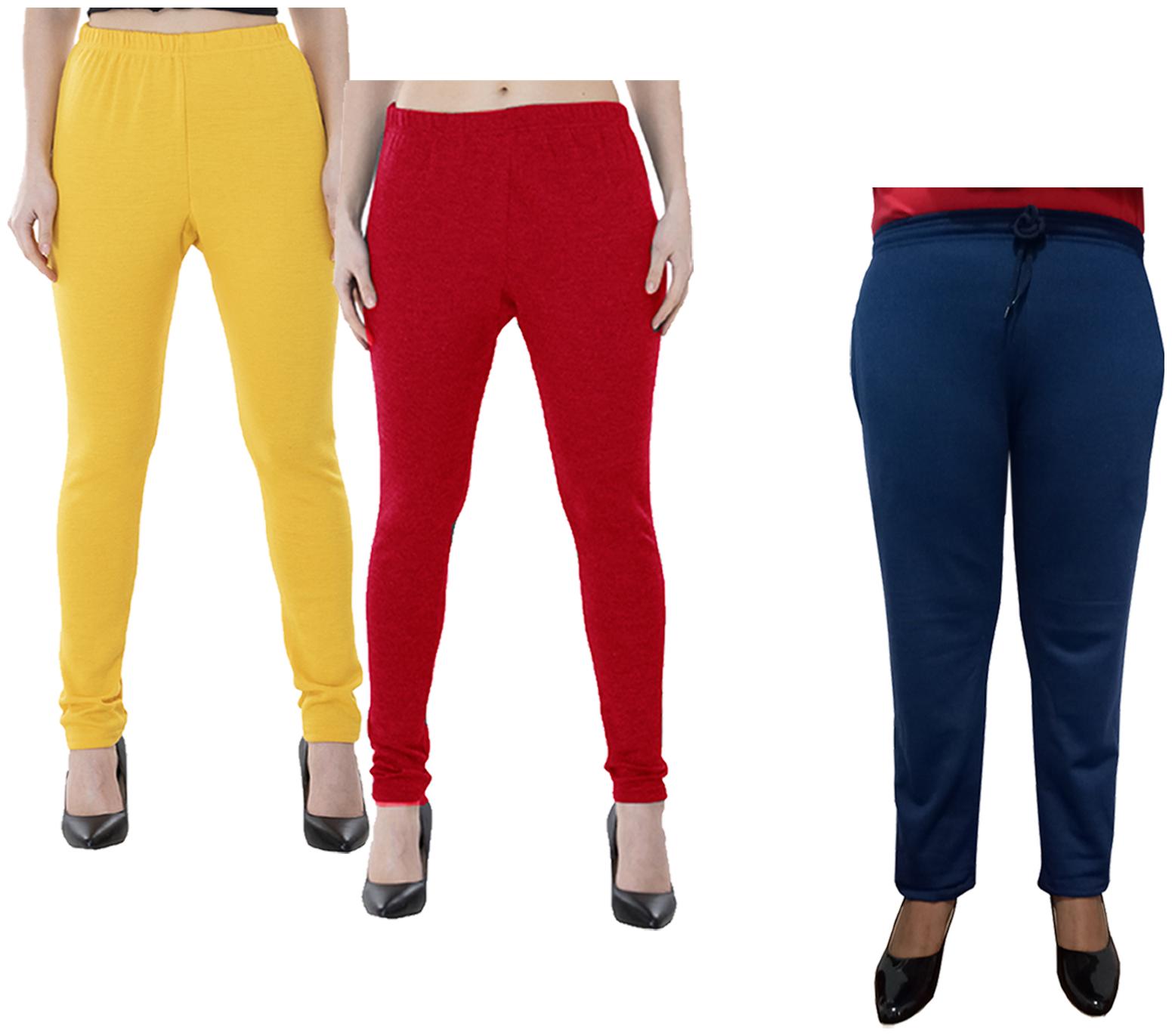 

Kavya Women Regular fit Fleece Solid Track pants - Multi