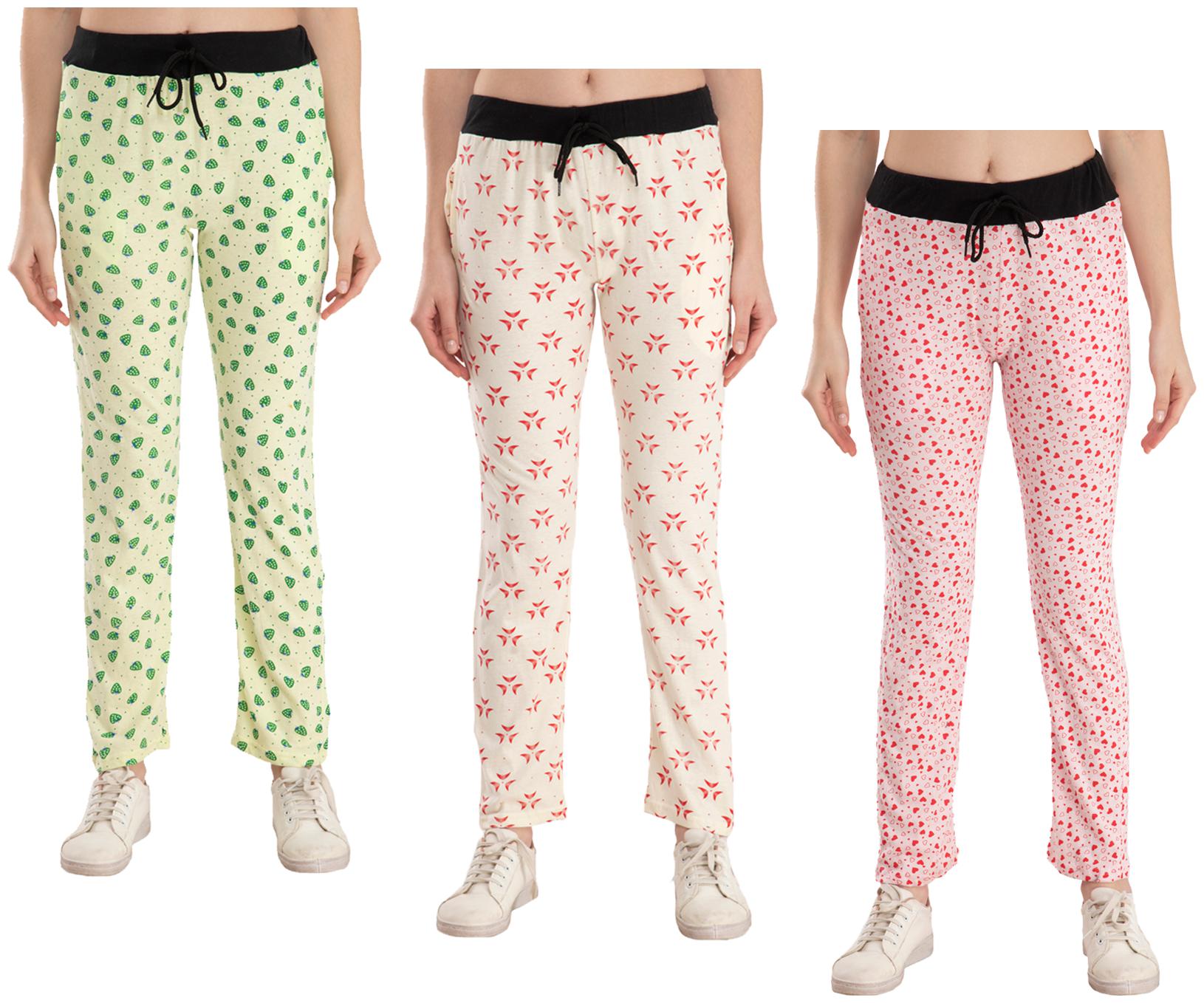 

Kavya Women Regular fit Cotton Printed Track pants - Multi
