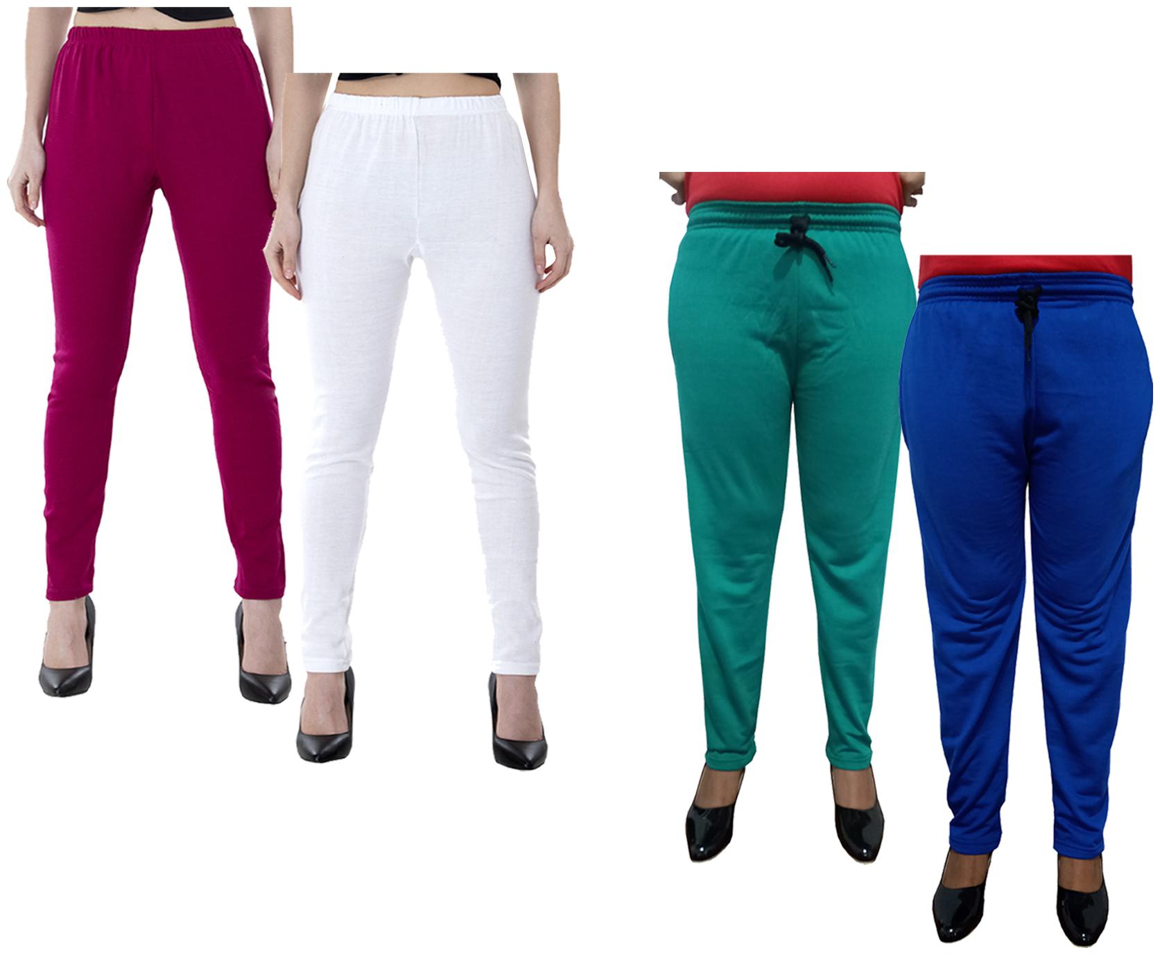 

Kavya Women Regular fit Fleece Solid Track pants - Multi