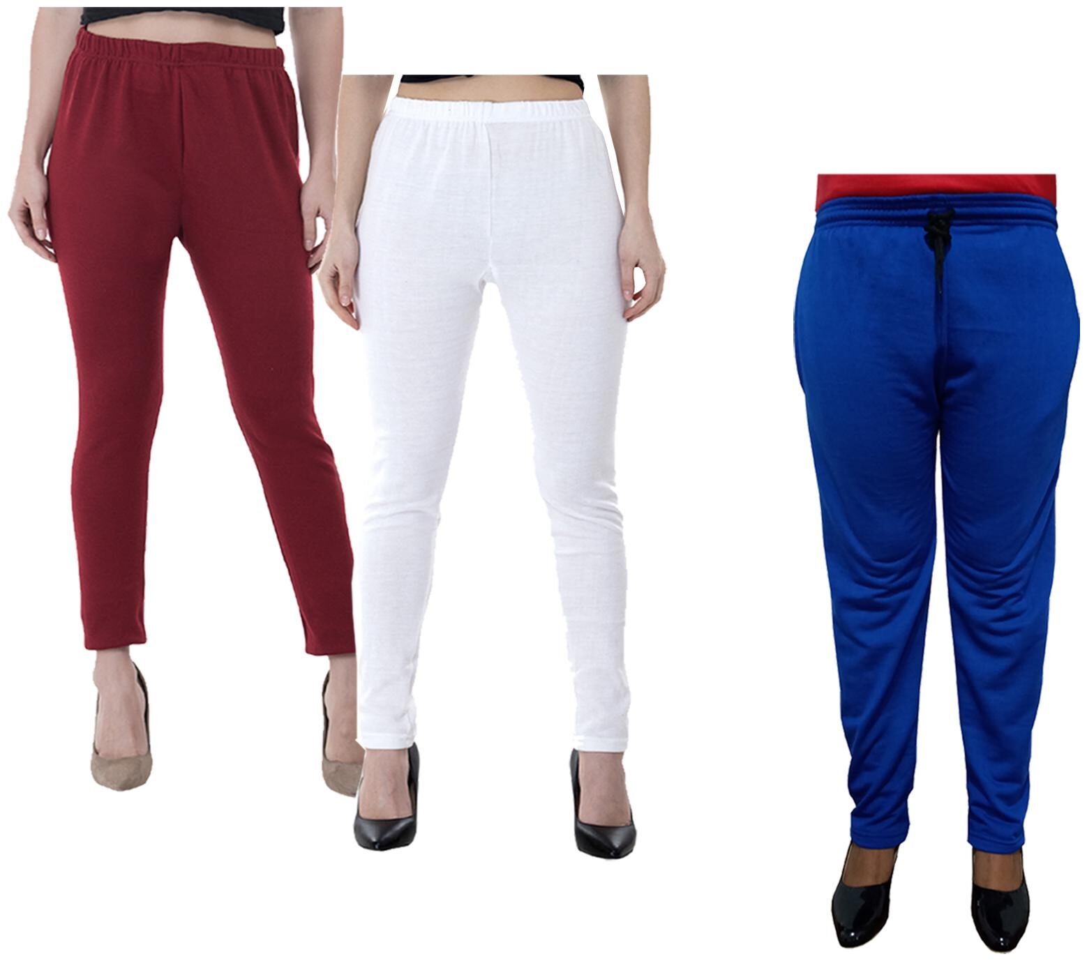 

Kavya Women Regular fit Fleece Solid Track pants - Multi