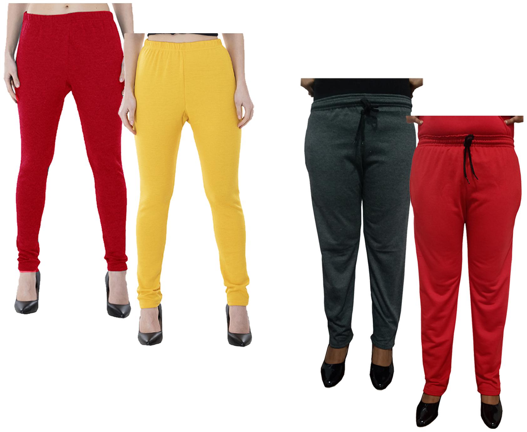 

Kavya Women Regular fit Fleece Solid Track pants - Multi