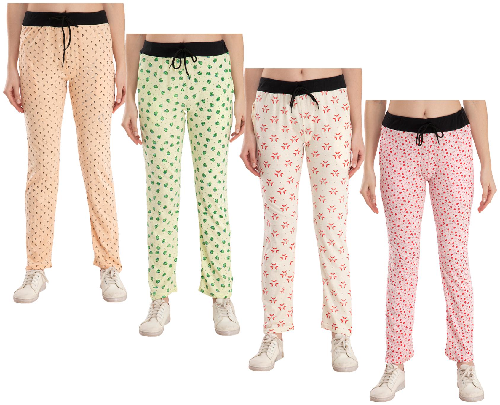 

Kavya Women Regular fit Cotton Printed Track pants - Multi
