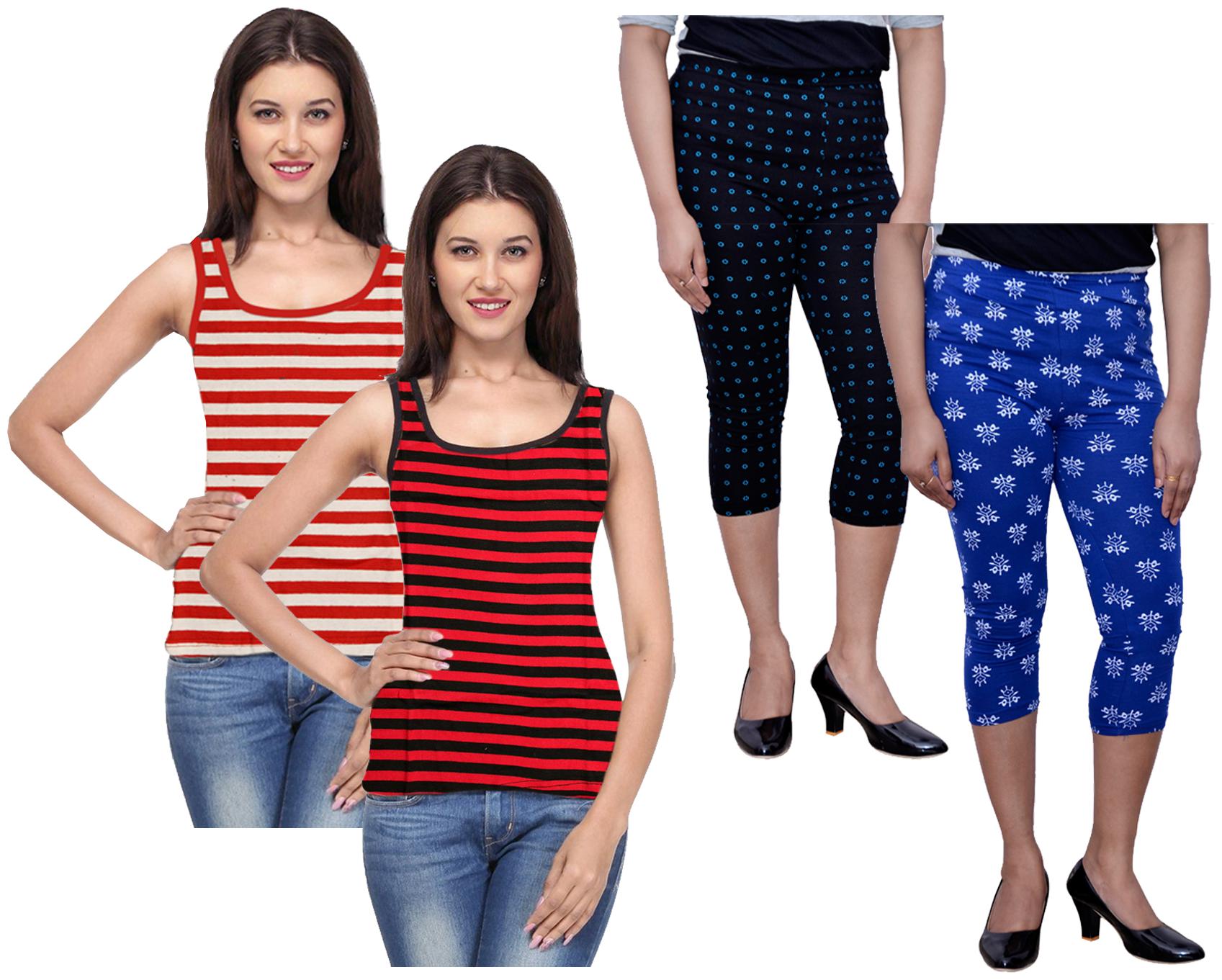 

Kavya Women Printed Regular capri - Multi
