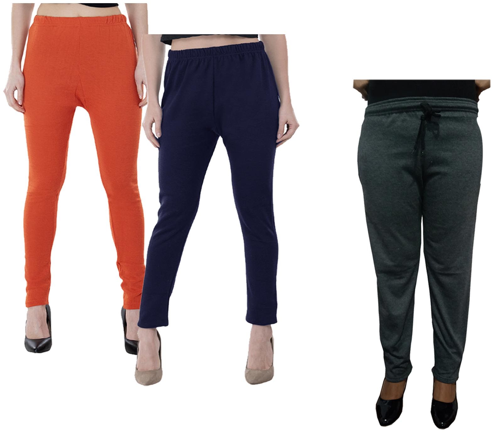 

Kavya Women Regular fit Fleece Solid Track pants - Multi