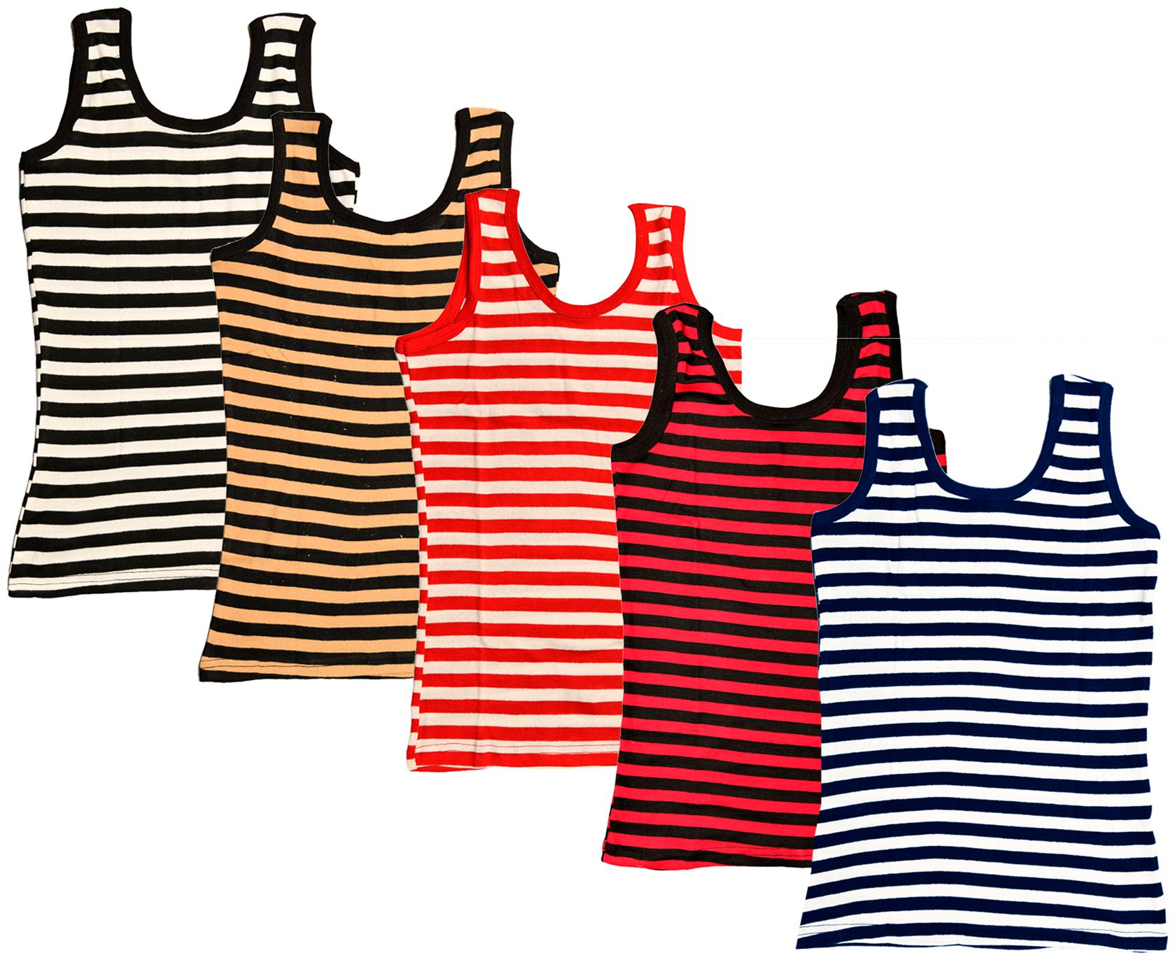 

Kavya Women Multi Regular fit U neck Cotton Tank top
