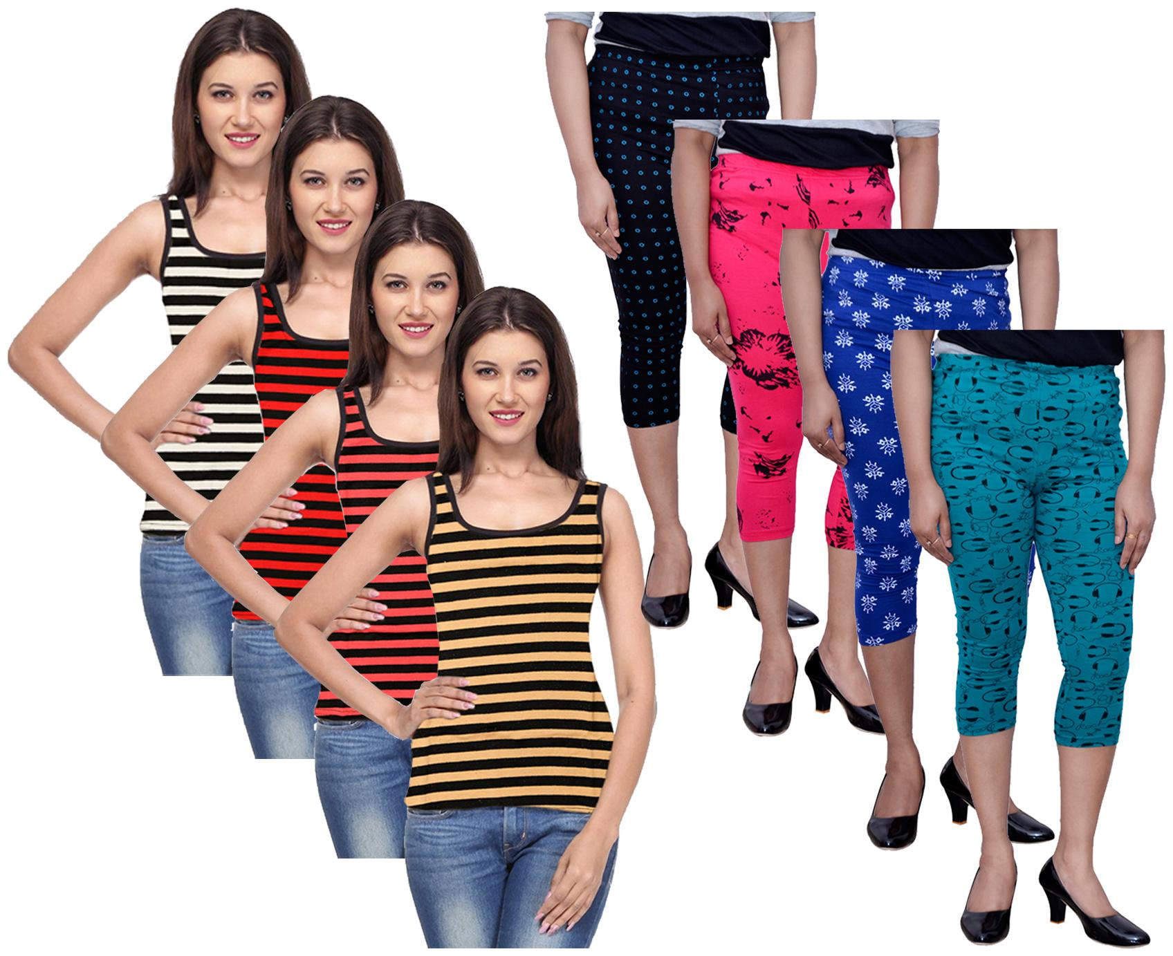 

Kavya Women Printed Regular capri - Multi