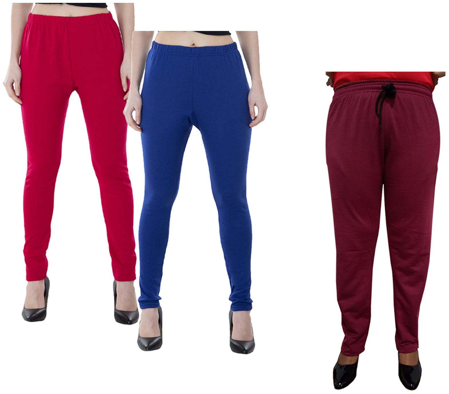 

Kavya Women Regular fit Fleece Solid Track pants - Multi