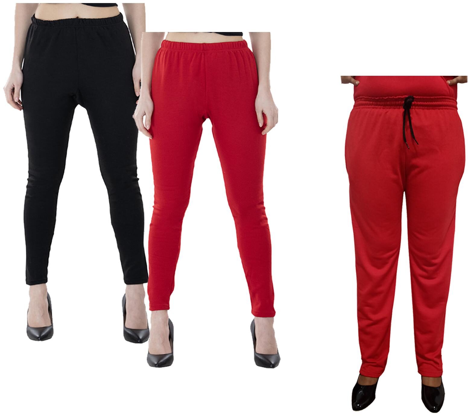 

Kavya Women Regular fit Fleece Solid Track pants - Multi