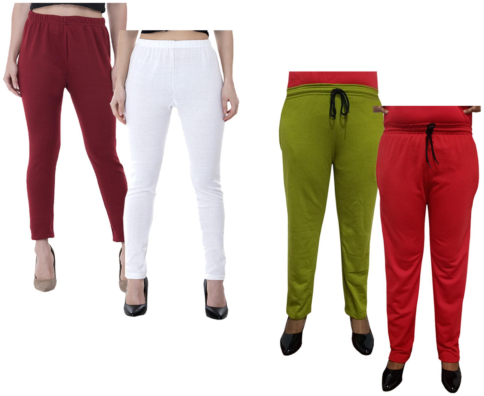 

Kavya Women Regular fit Fleece Solid Track pants - Multi