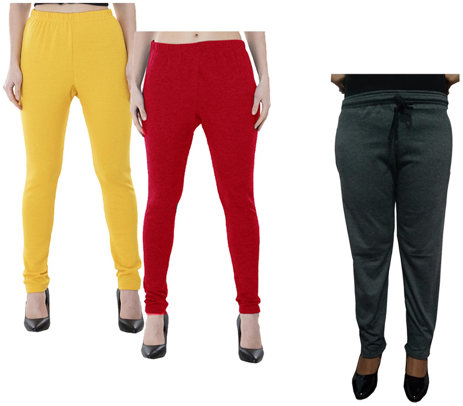 

Kavya Women Regular fit Fleece Solid Track pants - Multi