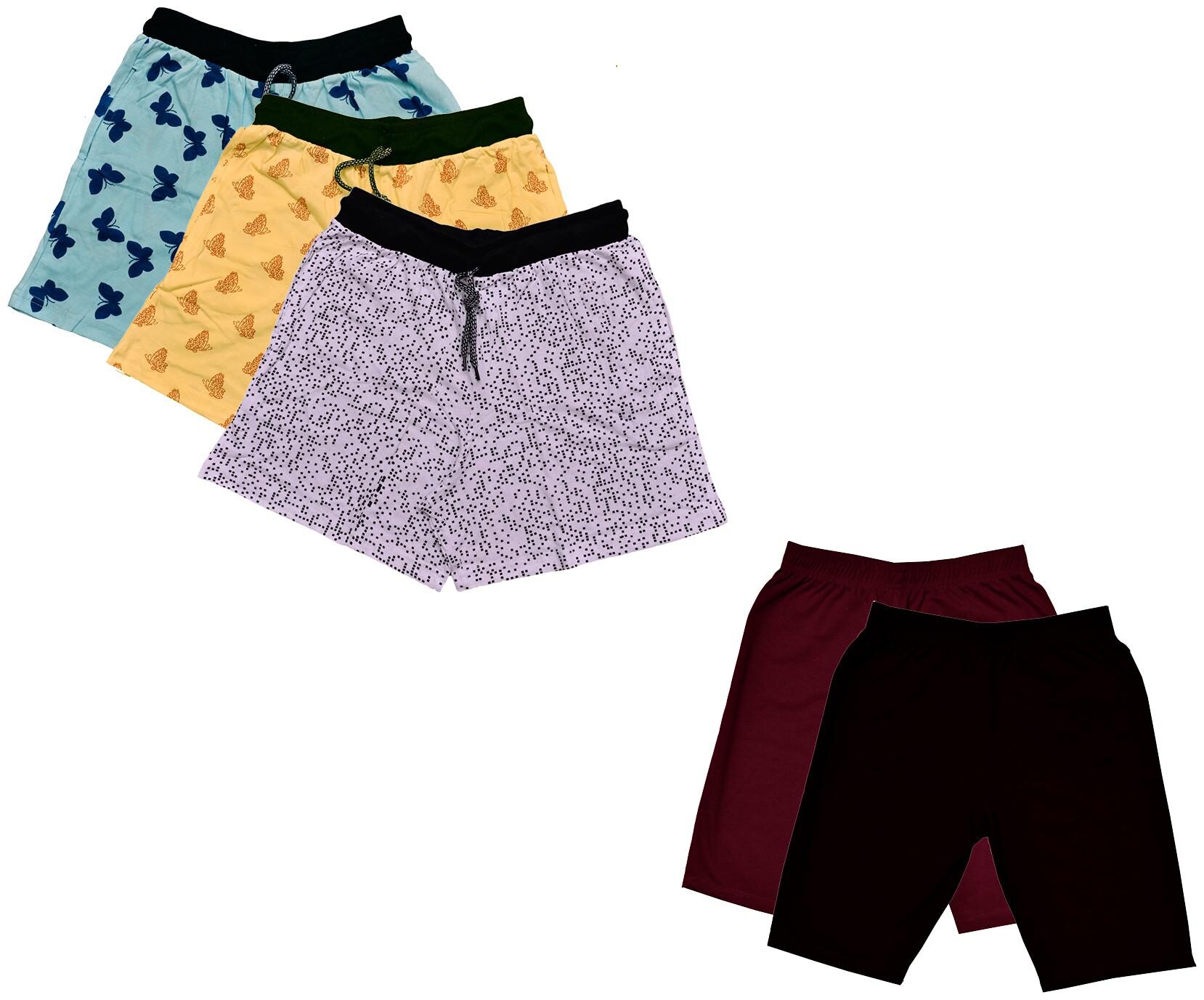 

Kavya Women Printed Regular shorts - Multi