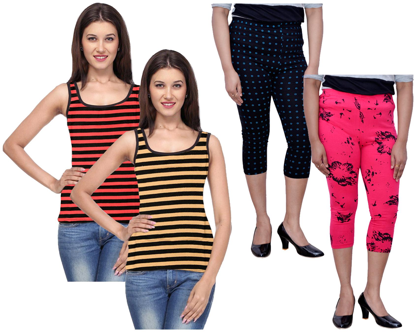 

Kavya Women Printed Regular capri - Multi