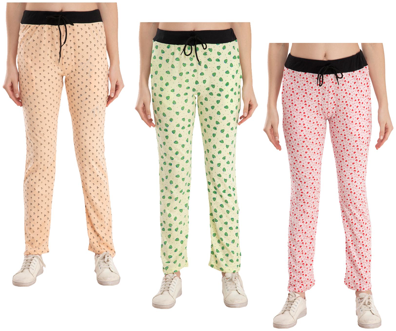 

Kavya Women Regular fit Cotton Printed Track pants - Multi