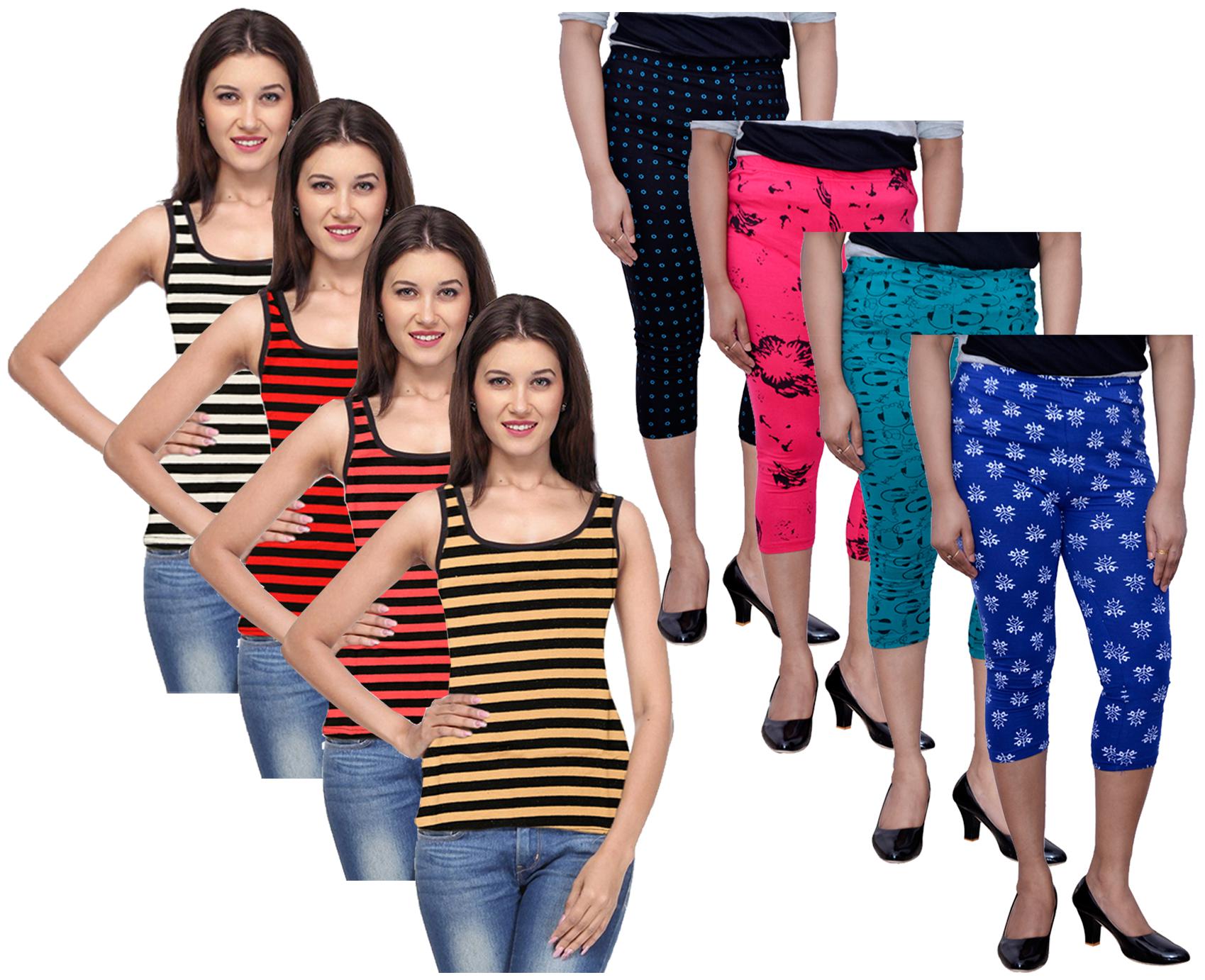 

Kavya Women Printed Regular capri - Multi