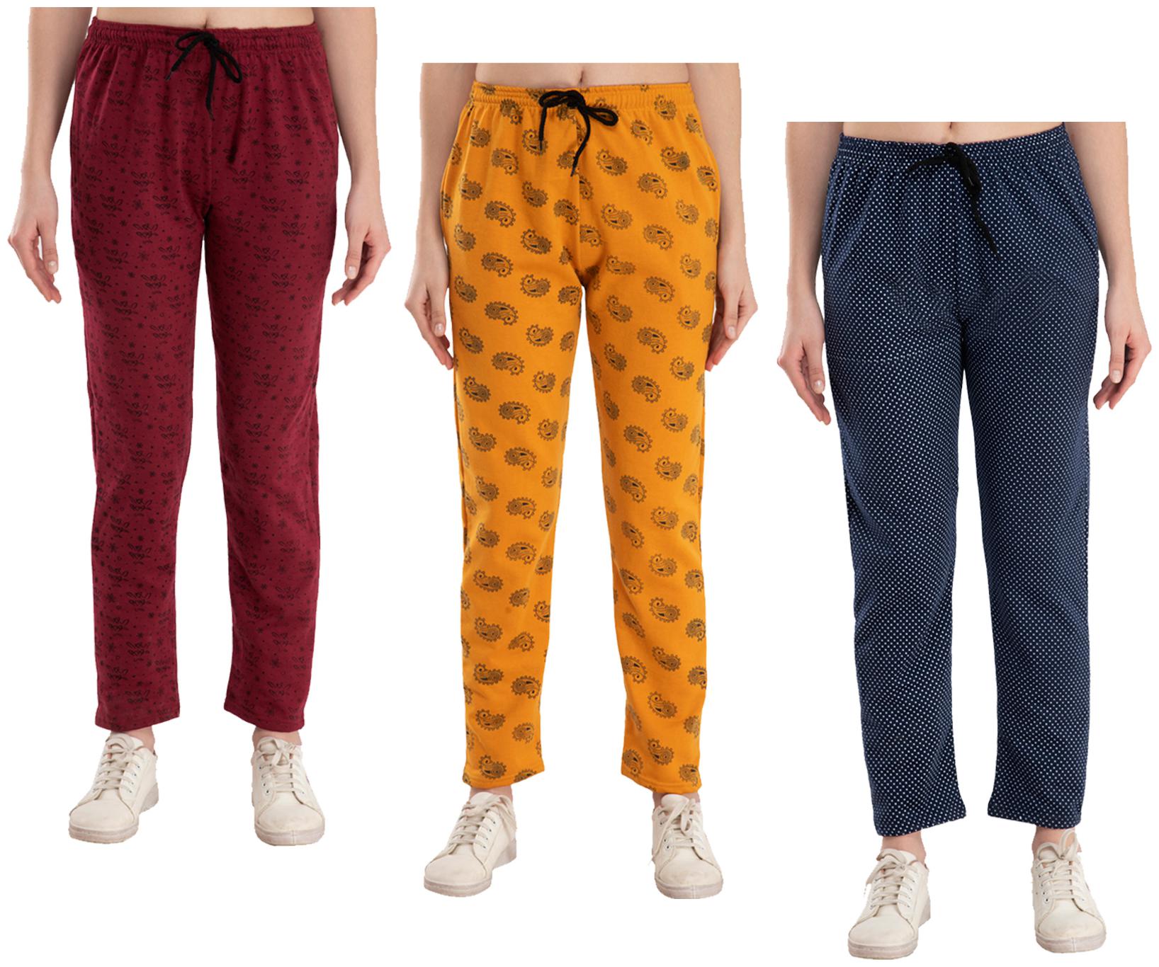 

Kavya Women Regular fit Fleece Printed Track pants - Multi