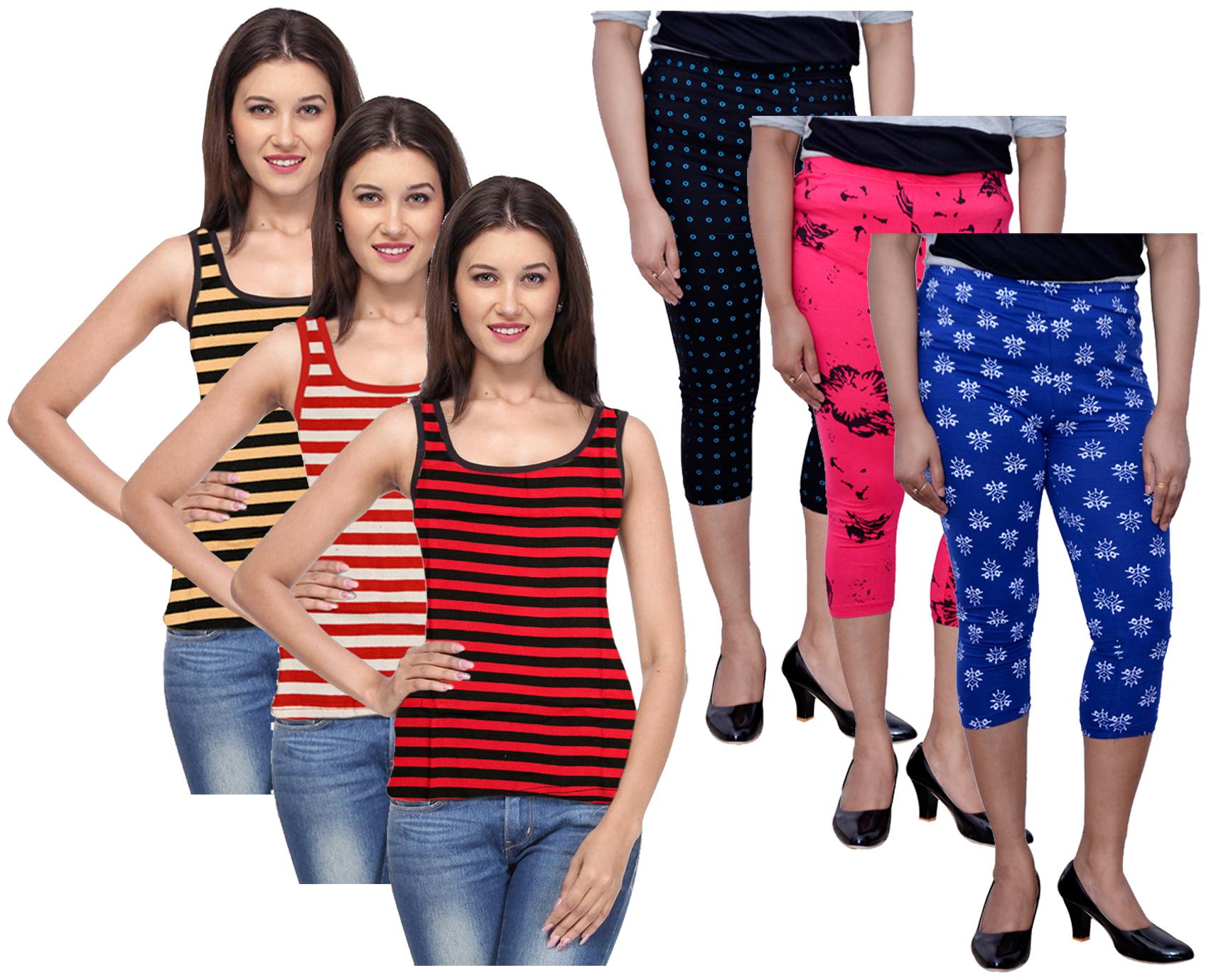 

Kavya Women Printed Regular capri - Multi
