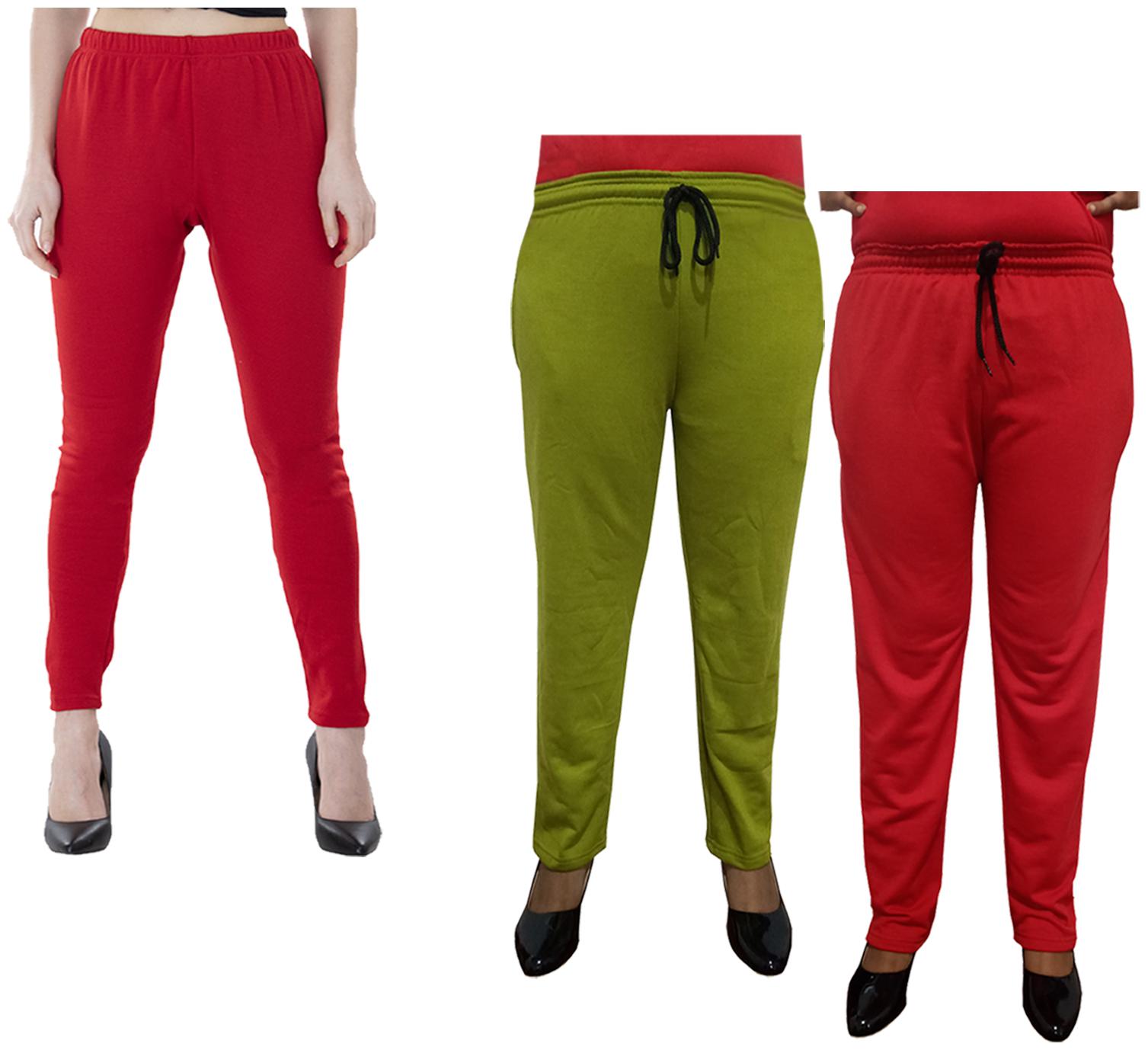 

Kavya Women Regular fit Fleece Solid Track pants - Multi