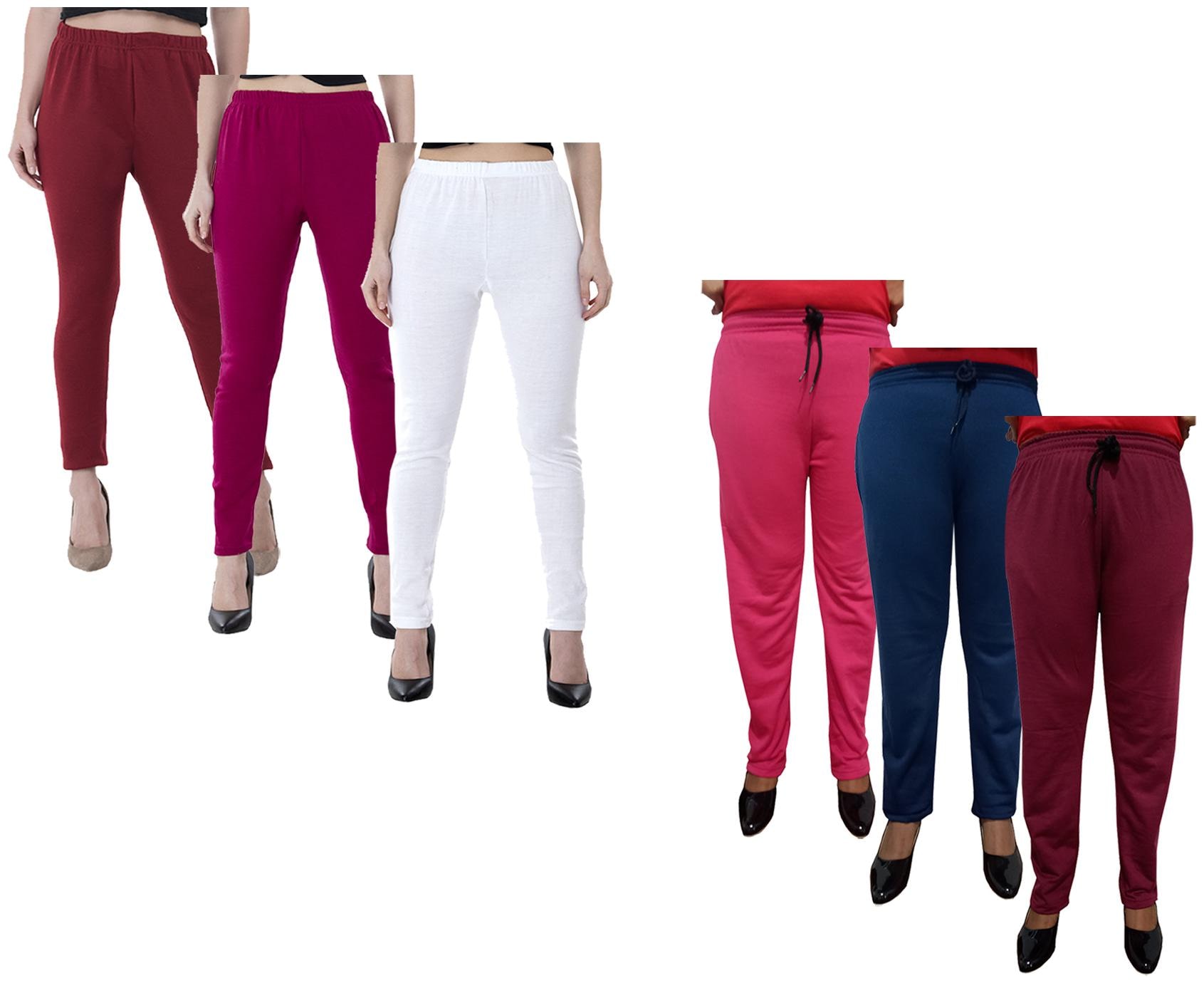 

Kavya Women Regular fit Fleece Solid Track pants - Multi