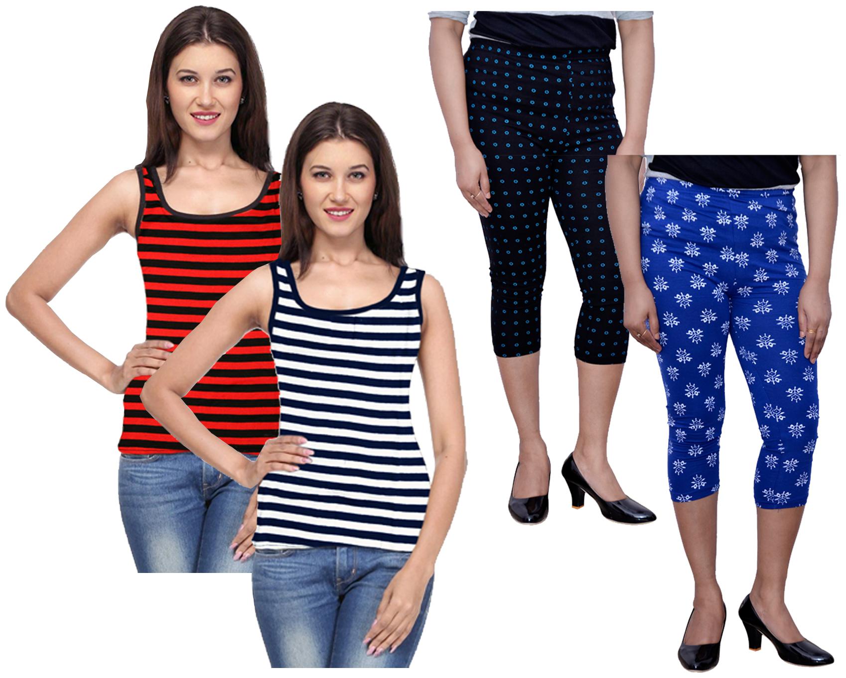 

Kavya Women Printed Regular capri - Multi