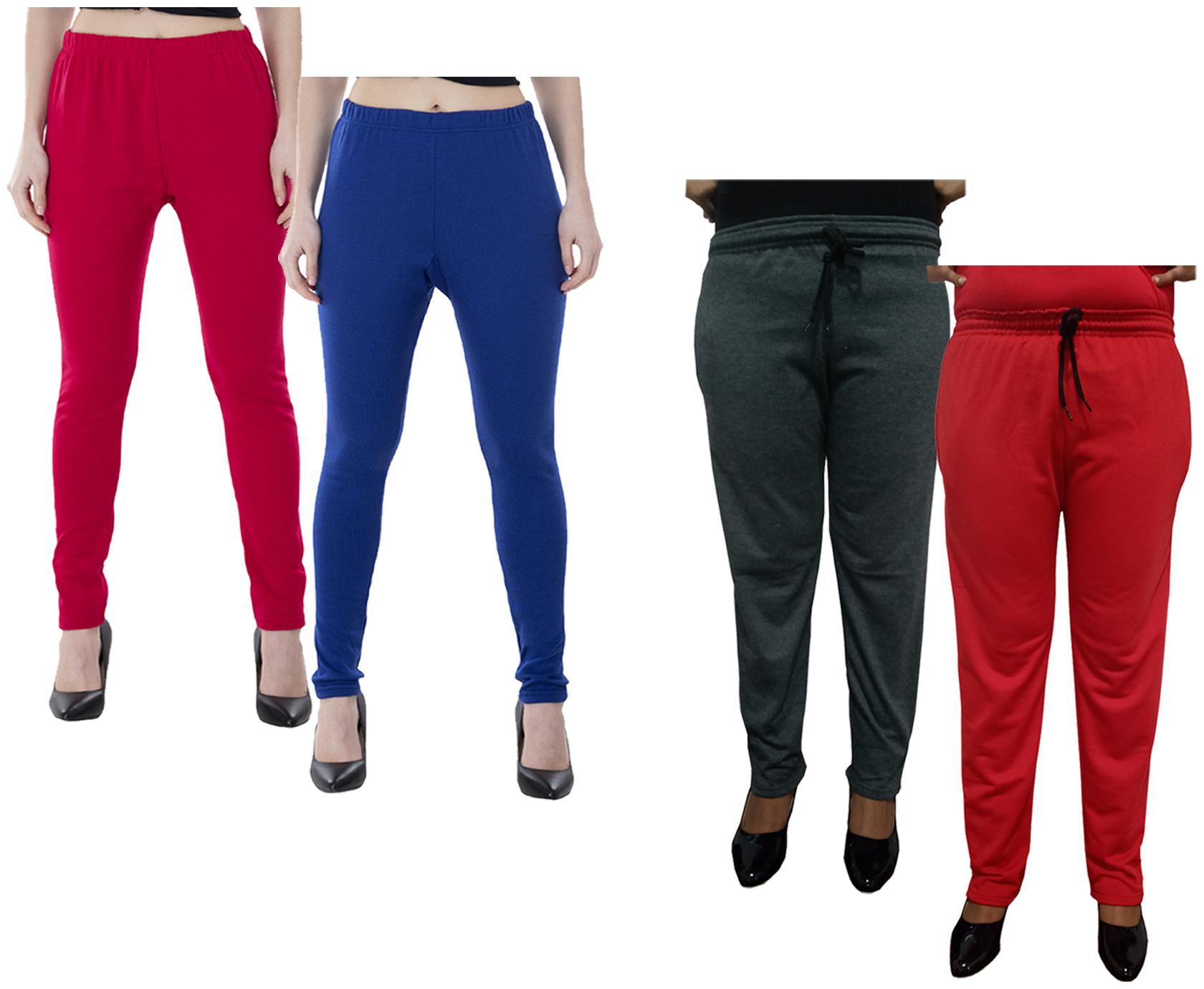 

Kavya Women Regular fit Fleece Solid Track pants - Multi
