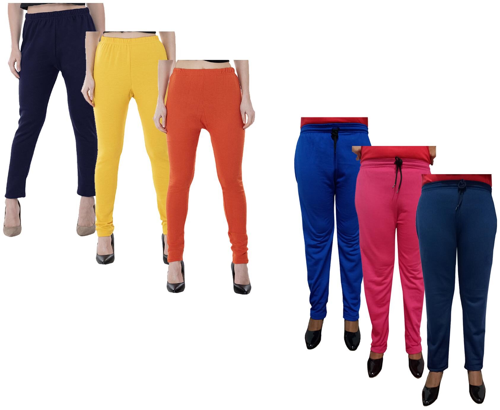 

Kavya Women Regular fit Fleece Solid Track pants - Multi