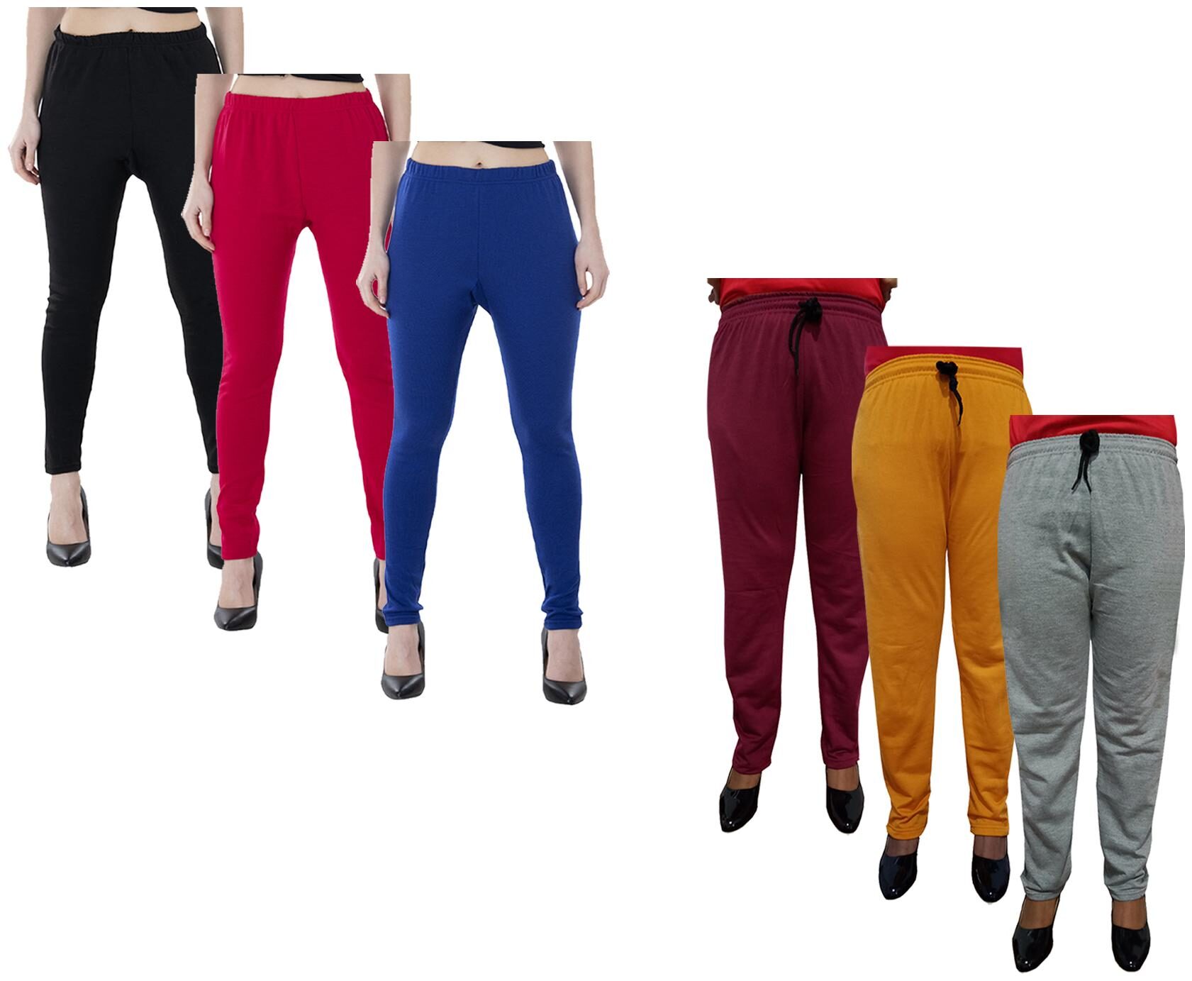 

Kavya Women Regular fit Fleece Solid Track pants - Multi