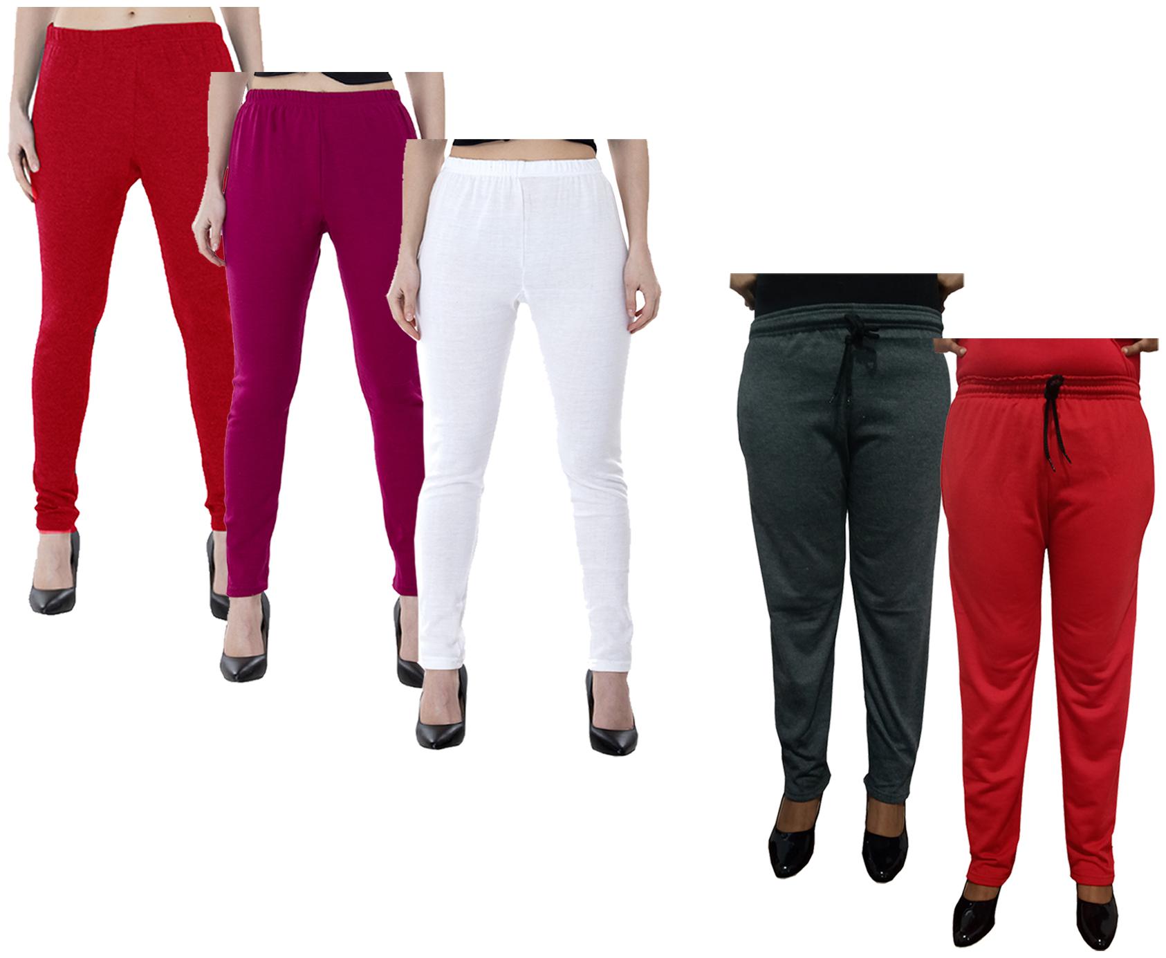 

Kavya Women Regular fit Fleece Solid Track pants - Multi