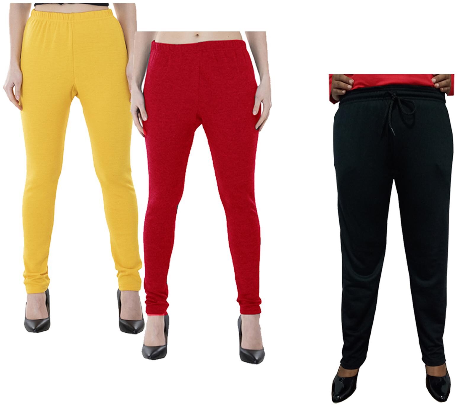 

Kavya Women Regular fit Fleece Solid Track pants - Multi