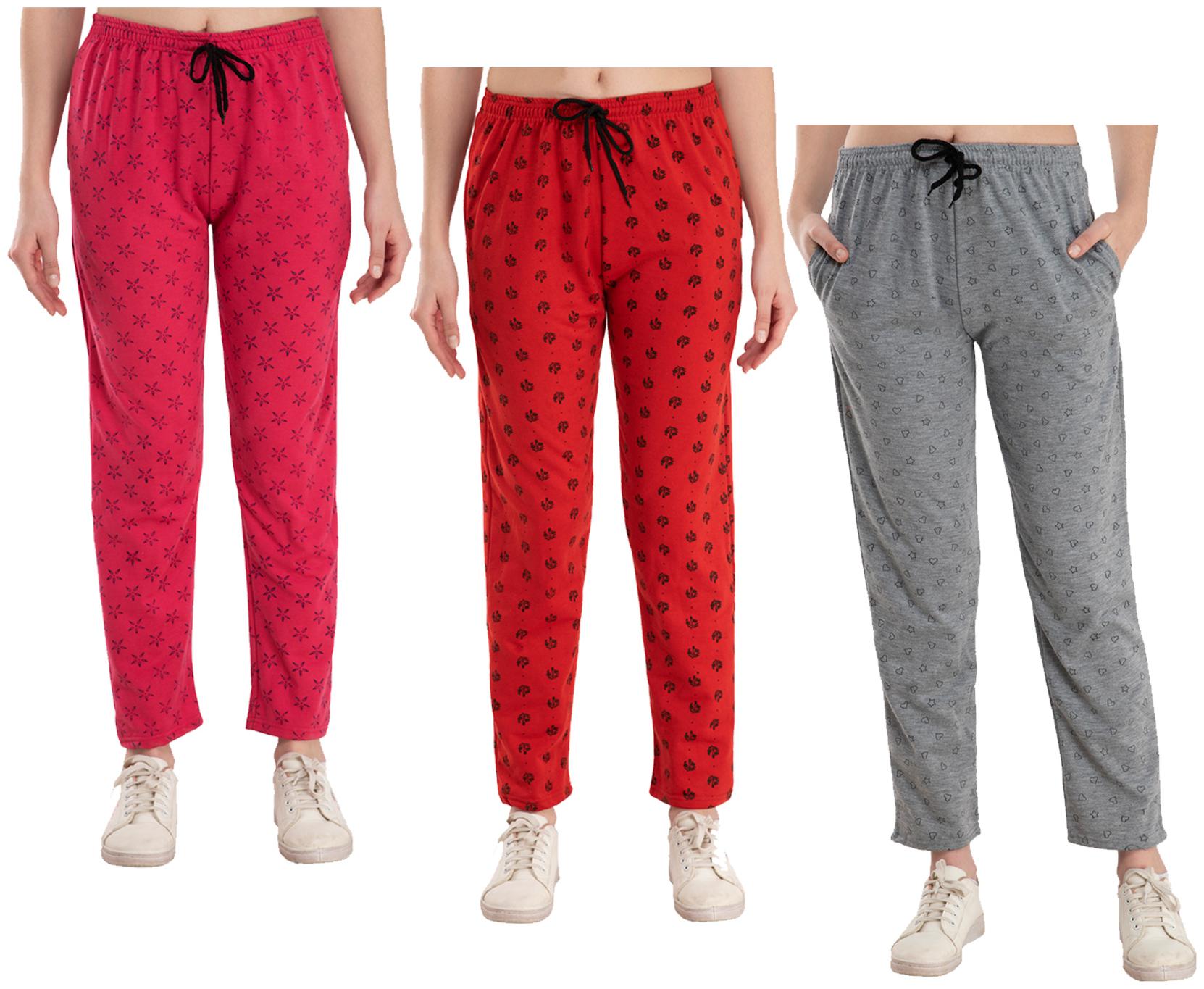 

Kavya Women Regular fit Fleece Printed Track pants - Multi